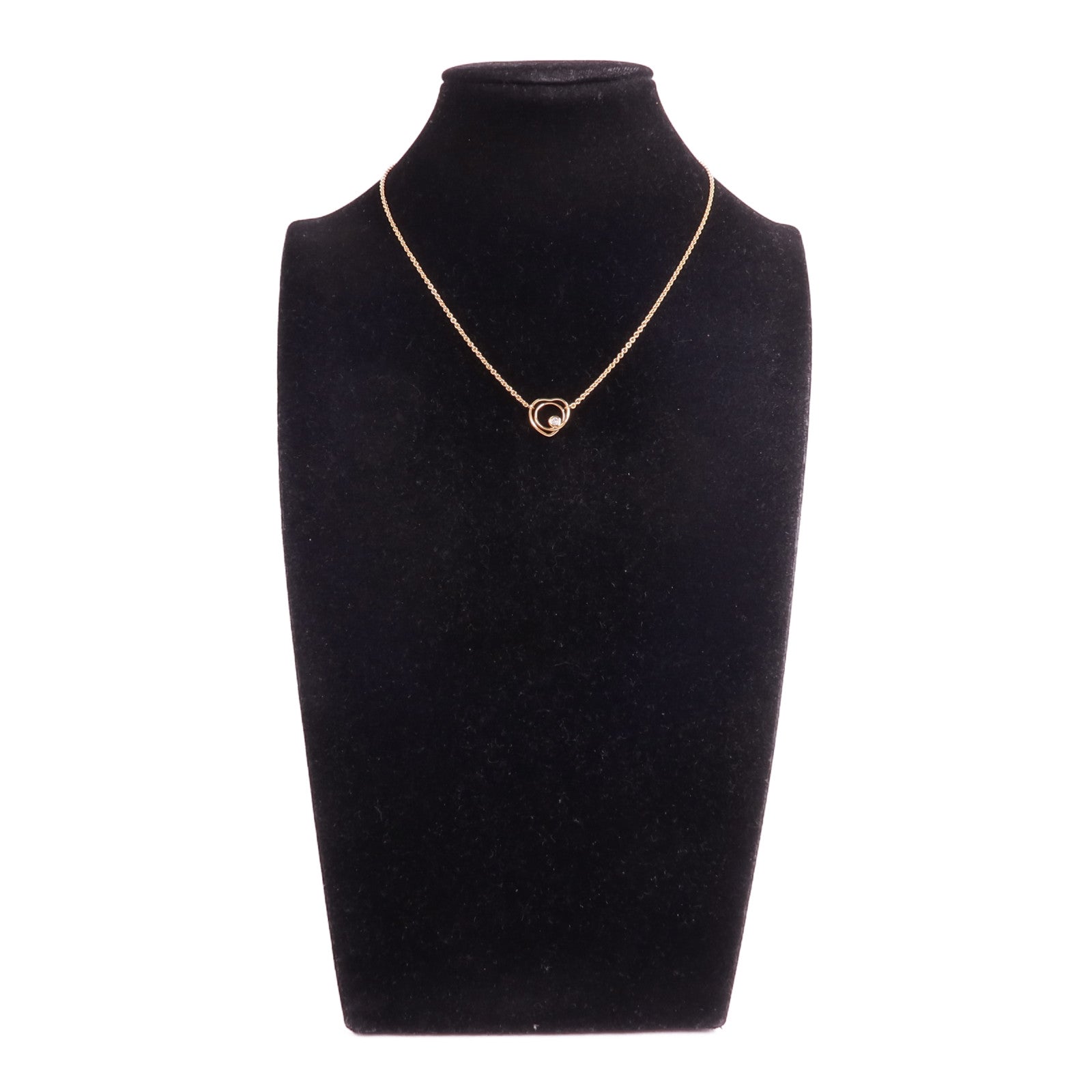 HERMES 18K玫瑰金Vertige Coeur Necklace項鍊