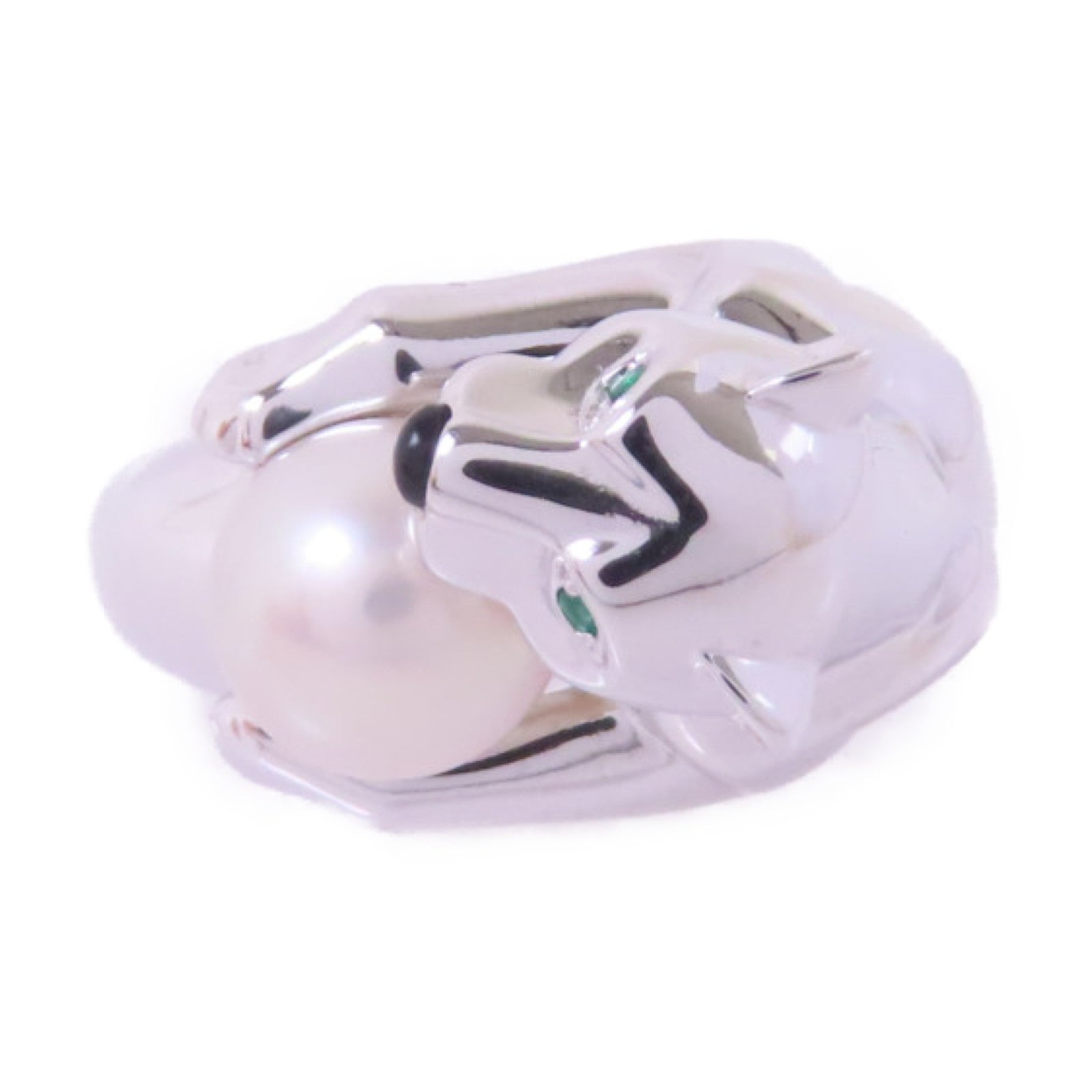 CARTIER 18K白金/珍珠Pearl Ring戒指#51/US#5.25