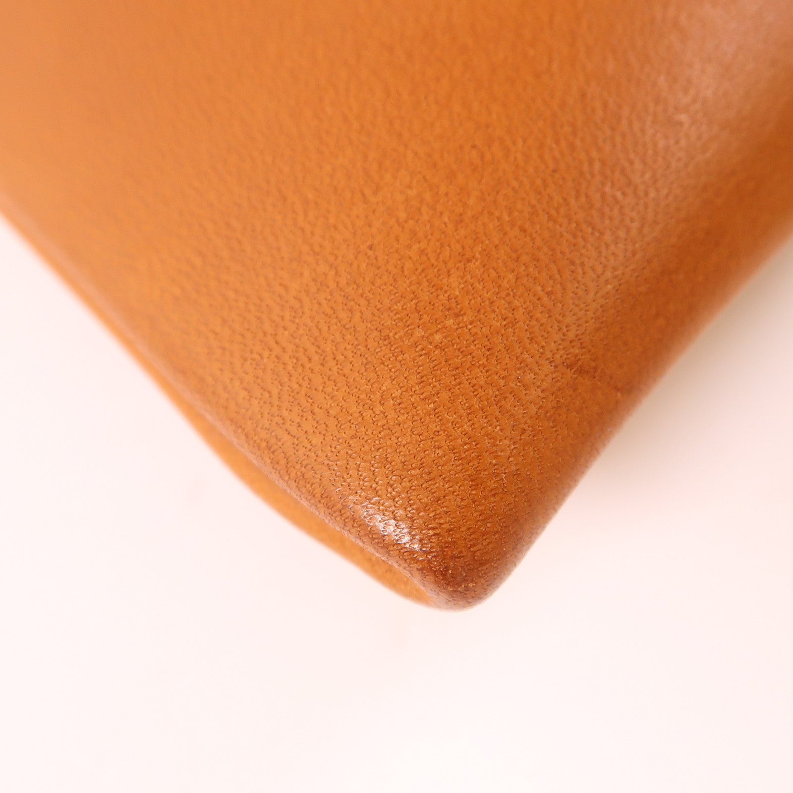 HERMES 絲質/皮革Silky City 33肩背袋Beige/Gold
