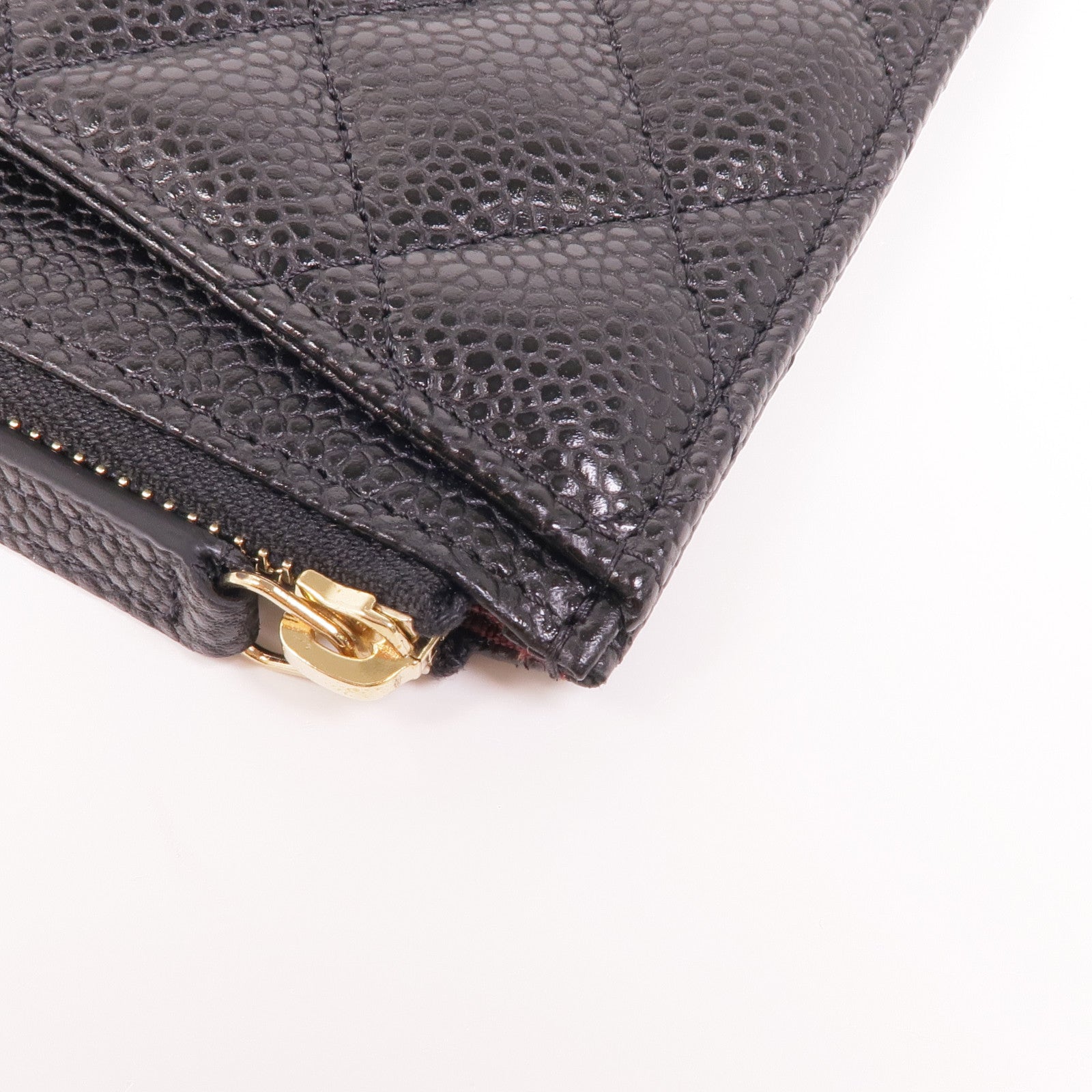 CHANEL 牛皮皮革Long Wallet金扣長錢包