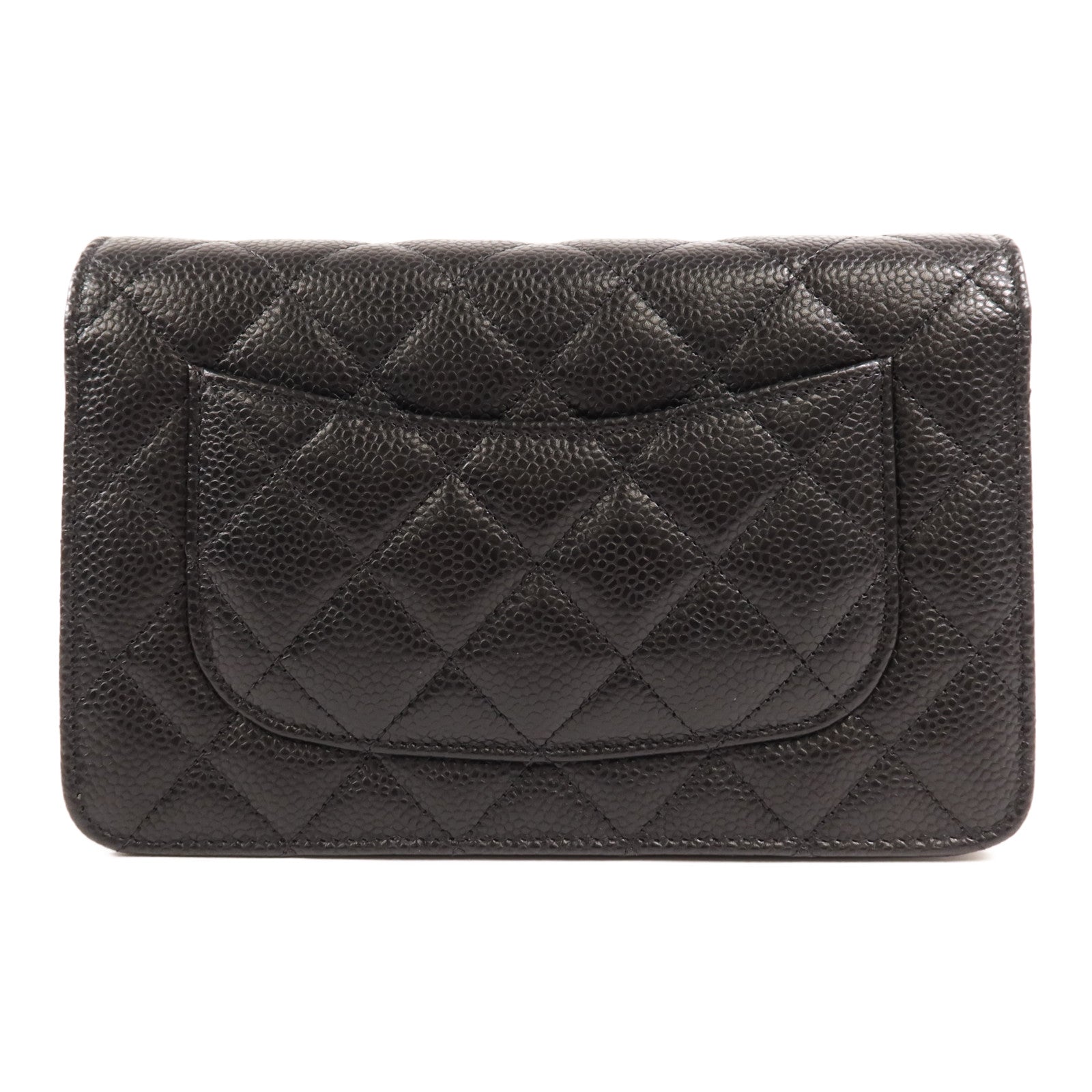 CHANEL 牛皮皮革WOC Wallet On Chain金扣鏈帶肩背袋