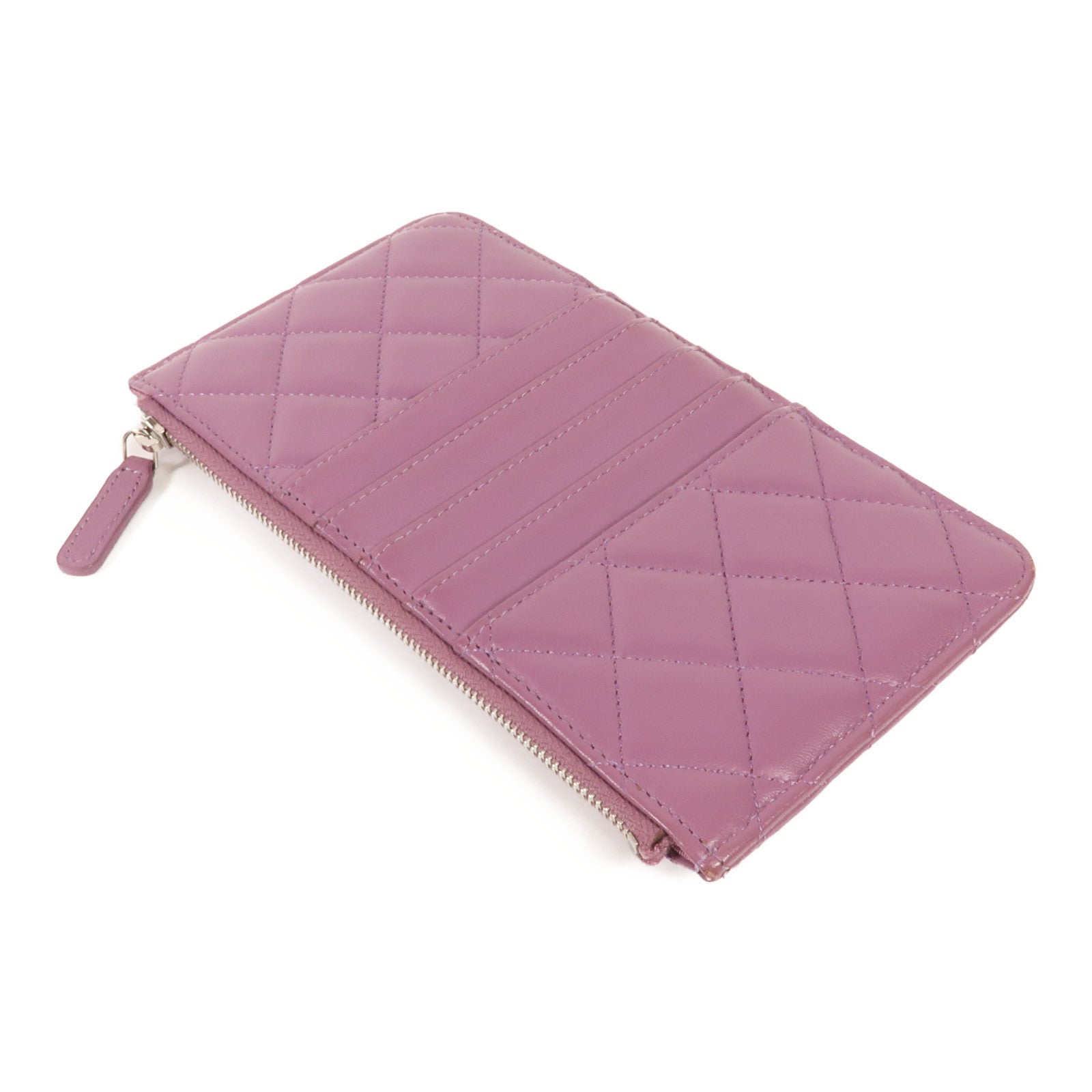 CHANEL 羊皮皮革Clutch Bag銀扣手拿包