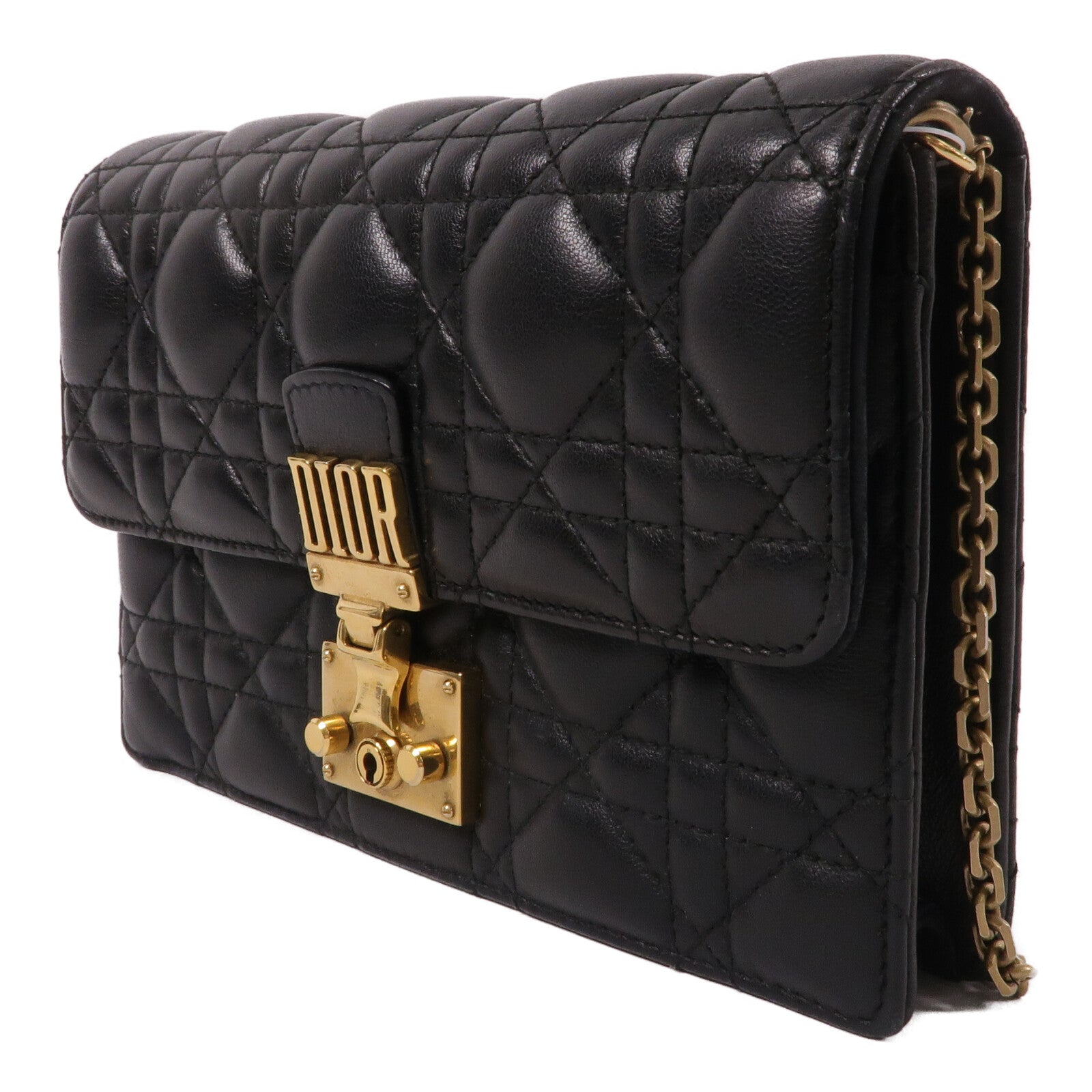 Dior 羊皮皮革Dior Addict Wallet On Chain鏈帶肩背袋