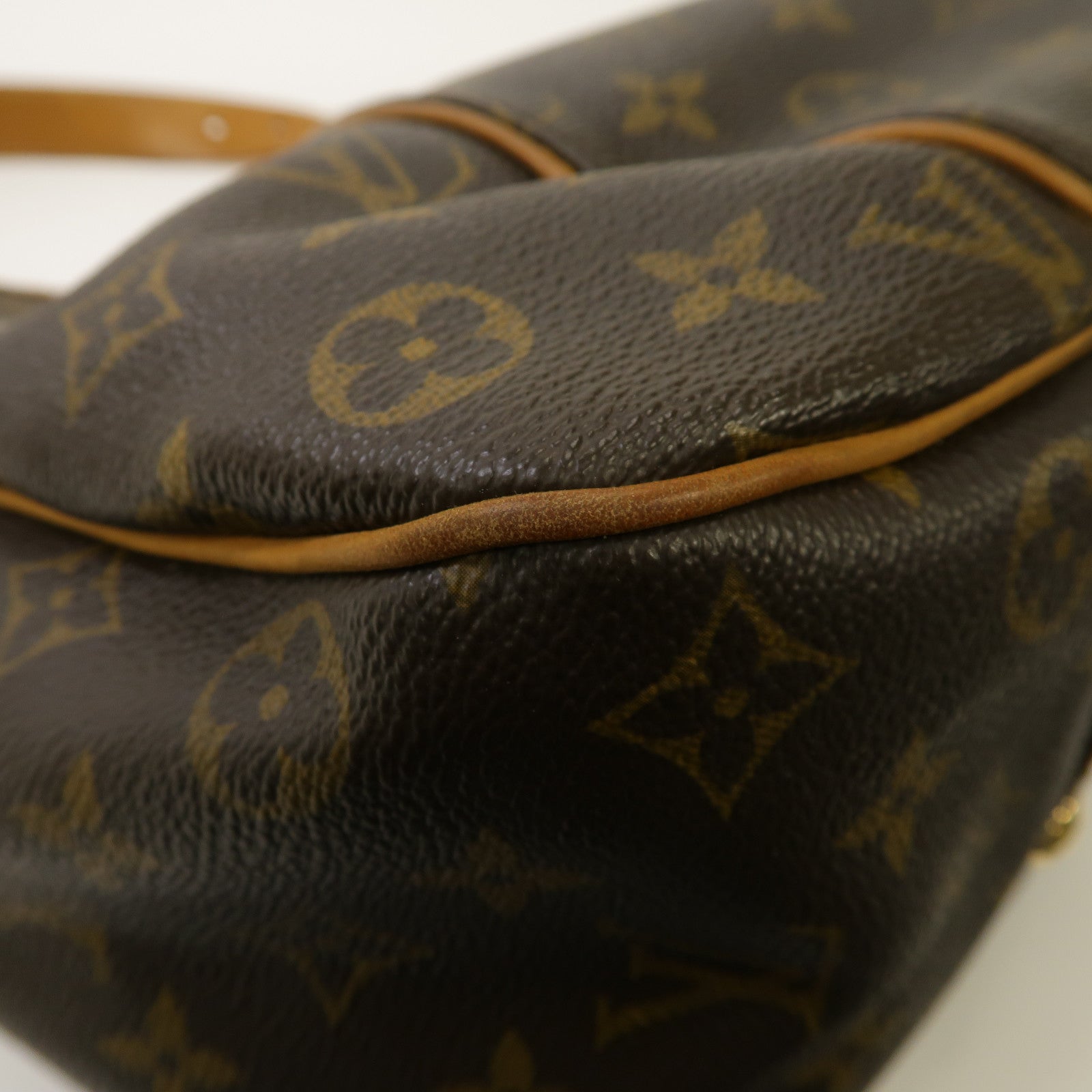 LOUIS VUITTON Monogram Galliera PM金扣肩背袋啡色