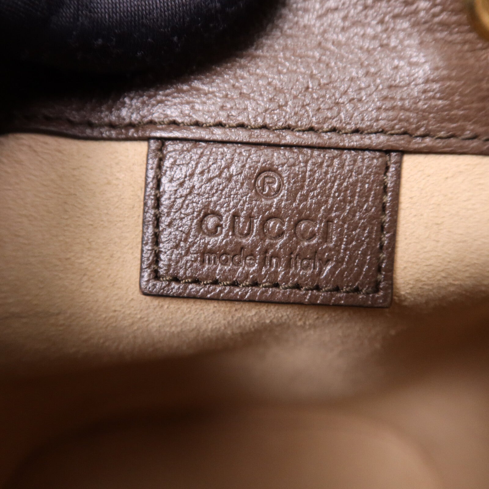 GUCCI 塗層帆布Ophidia GG Mini Bucket金扣肩背袋