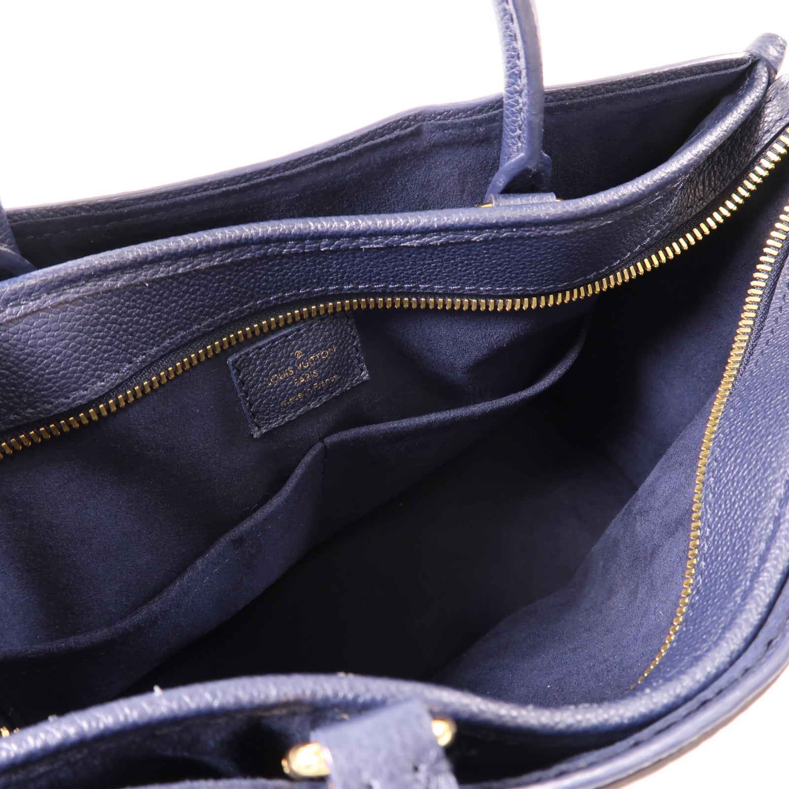 LOUIS VUITTON Monogram Popincourt PM金扣手挽肩背兩用袋啡色/深藍色