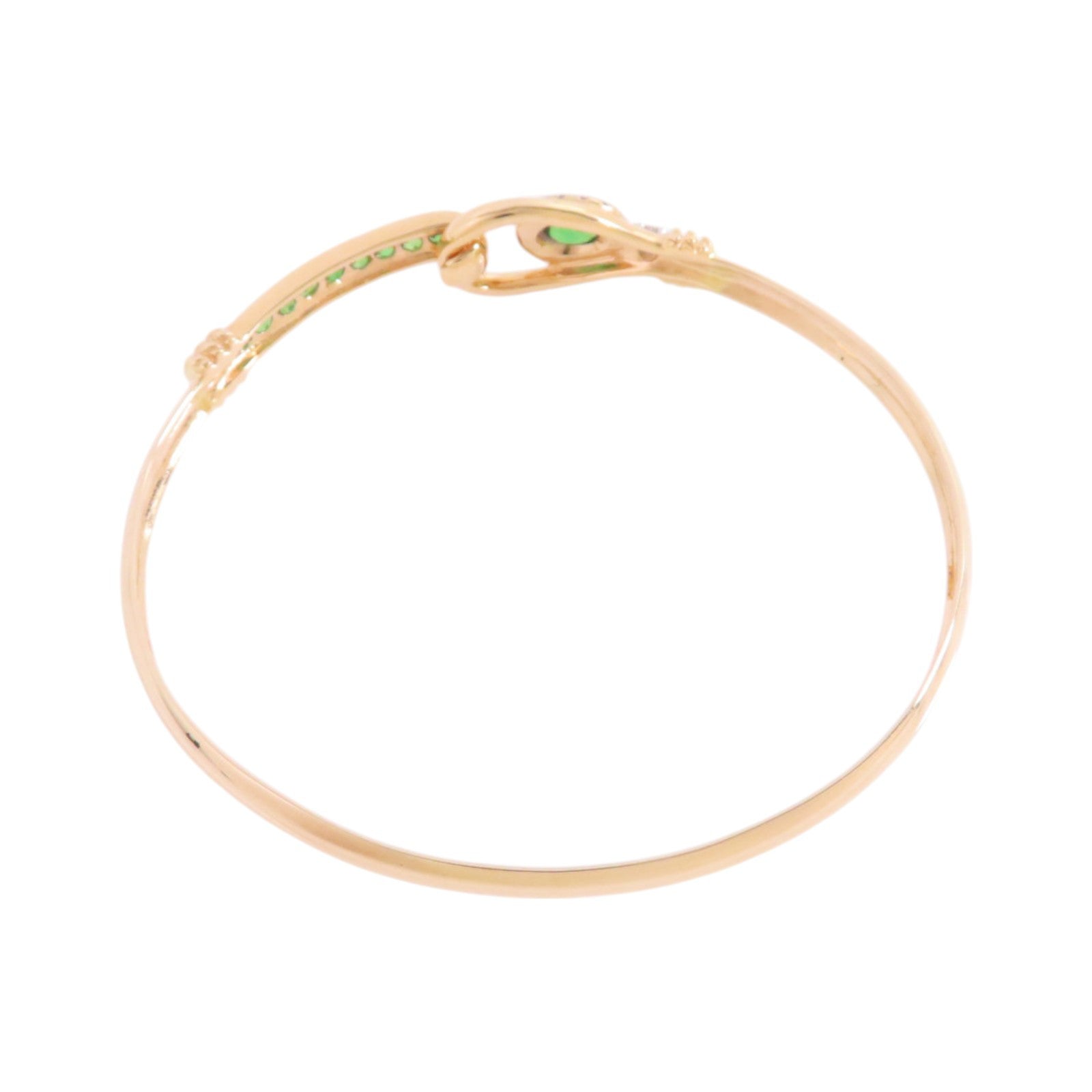 JEWELRY 18K黃金/鑽石/石榴石Diamond Garnet Bangle手鐲