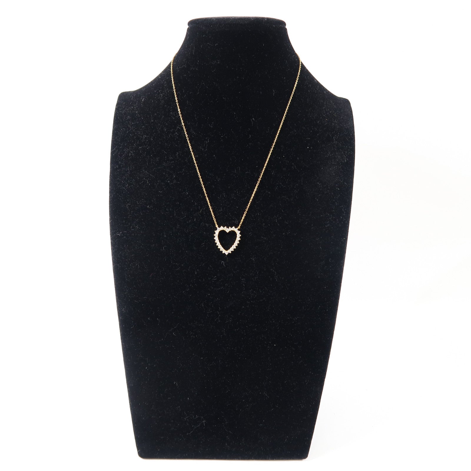 TIFFANY＆CO 18K黃金Sentimental Heart Diamond Necklace鑽石項鍊