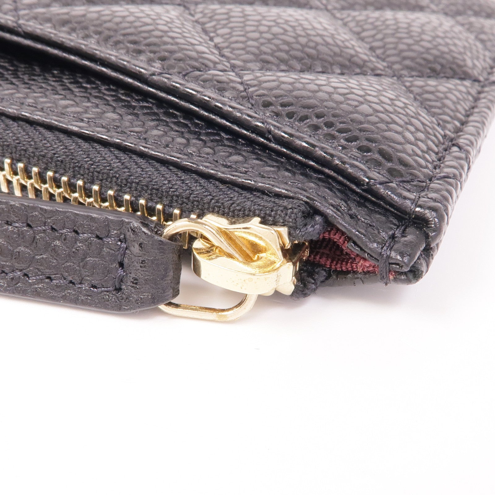 CHANEL 牛皮皮革Long Wallet金扣長錢包