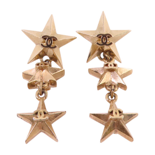 CHANEL 【激減優惠】金屬Star Earrings耳環