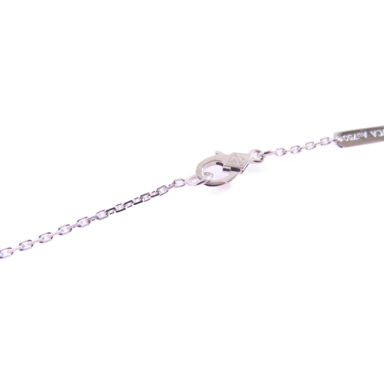 Van Cleef & Arpels【激減優惠】 18K白金/鑽石Vintage Alhambra Diamond Necklace項鏈