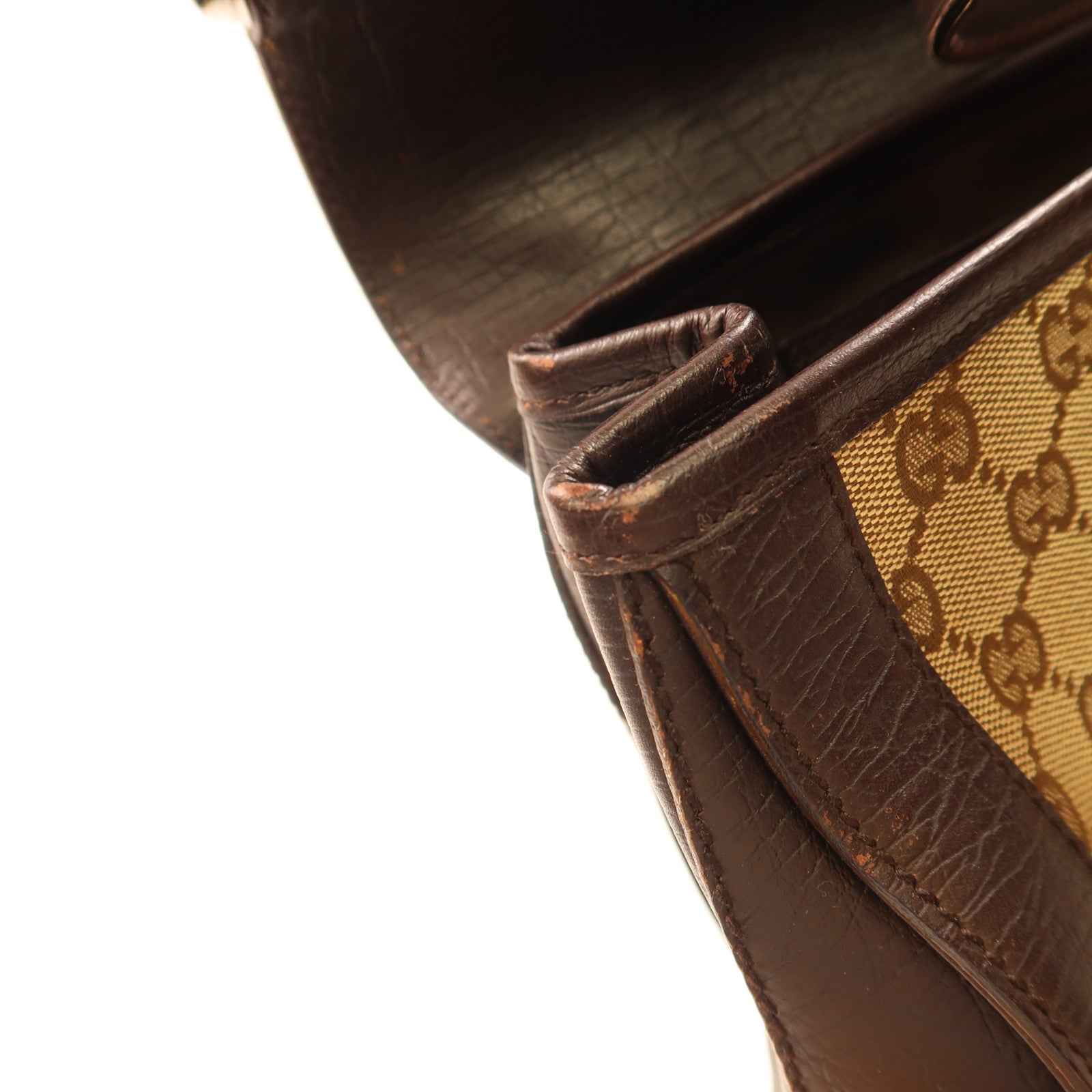 GUCCI 塗層帆布Hand Bag銀扣手挽袋