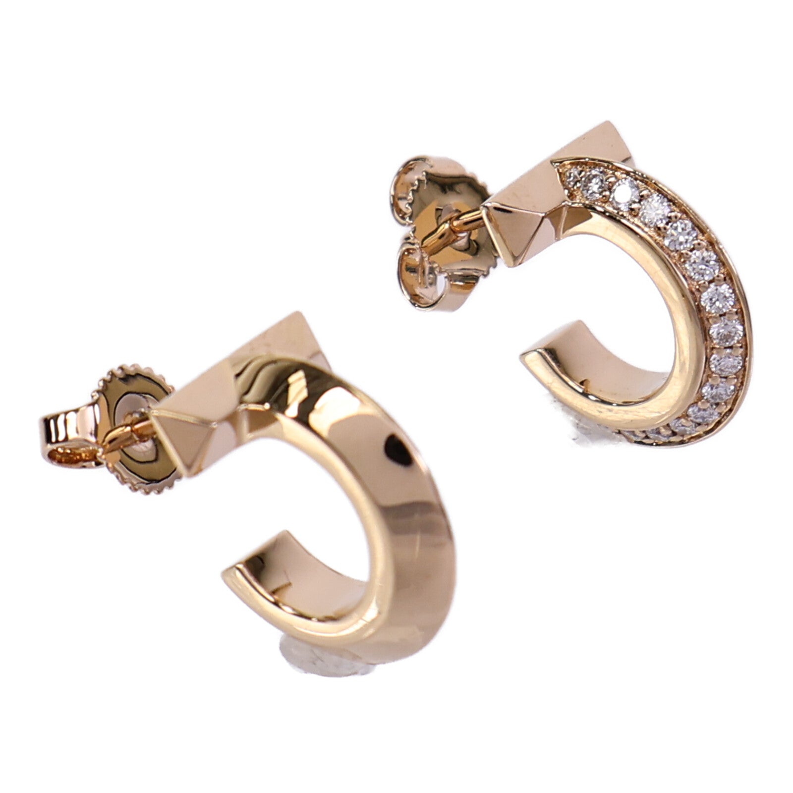 TIFFANY＆CO 18K玫瑰金T1 Earrings鑽石耳環