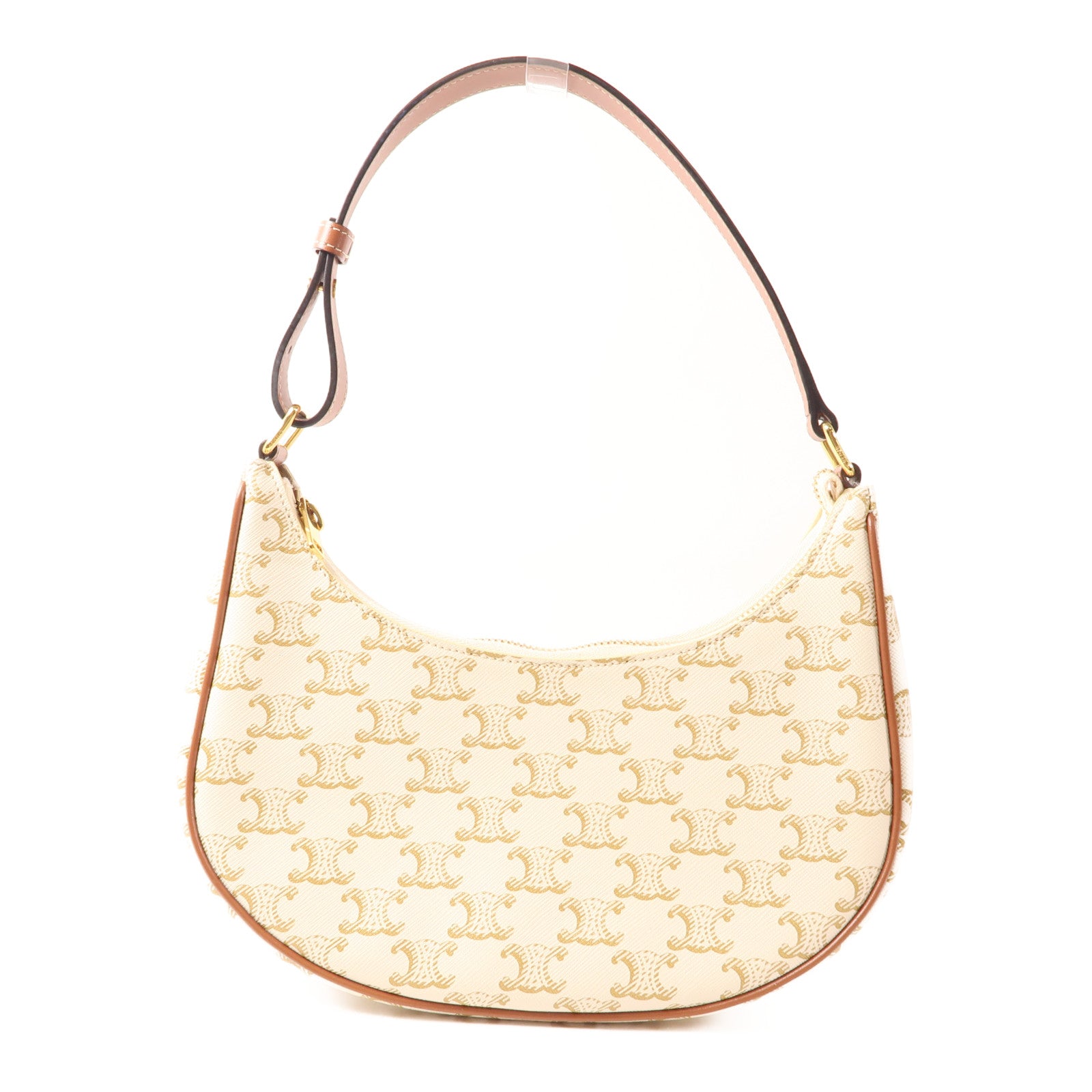 CELINE 塗層帆布Ava金扣肩背袋