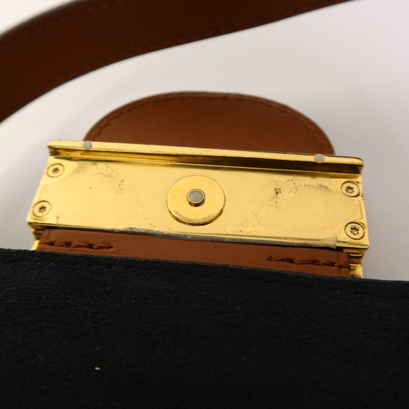 LOUIS VUITTON Monogram Reverse Mini Dauphine金扣肩背袋