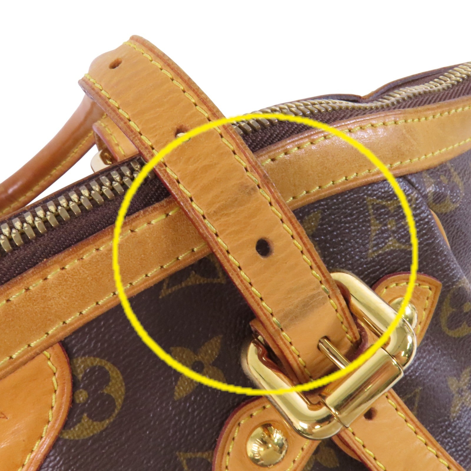 LOUIS VUITTON 【激減優惠】Monogram Tivoli GM金扣肩背袋