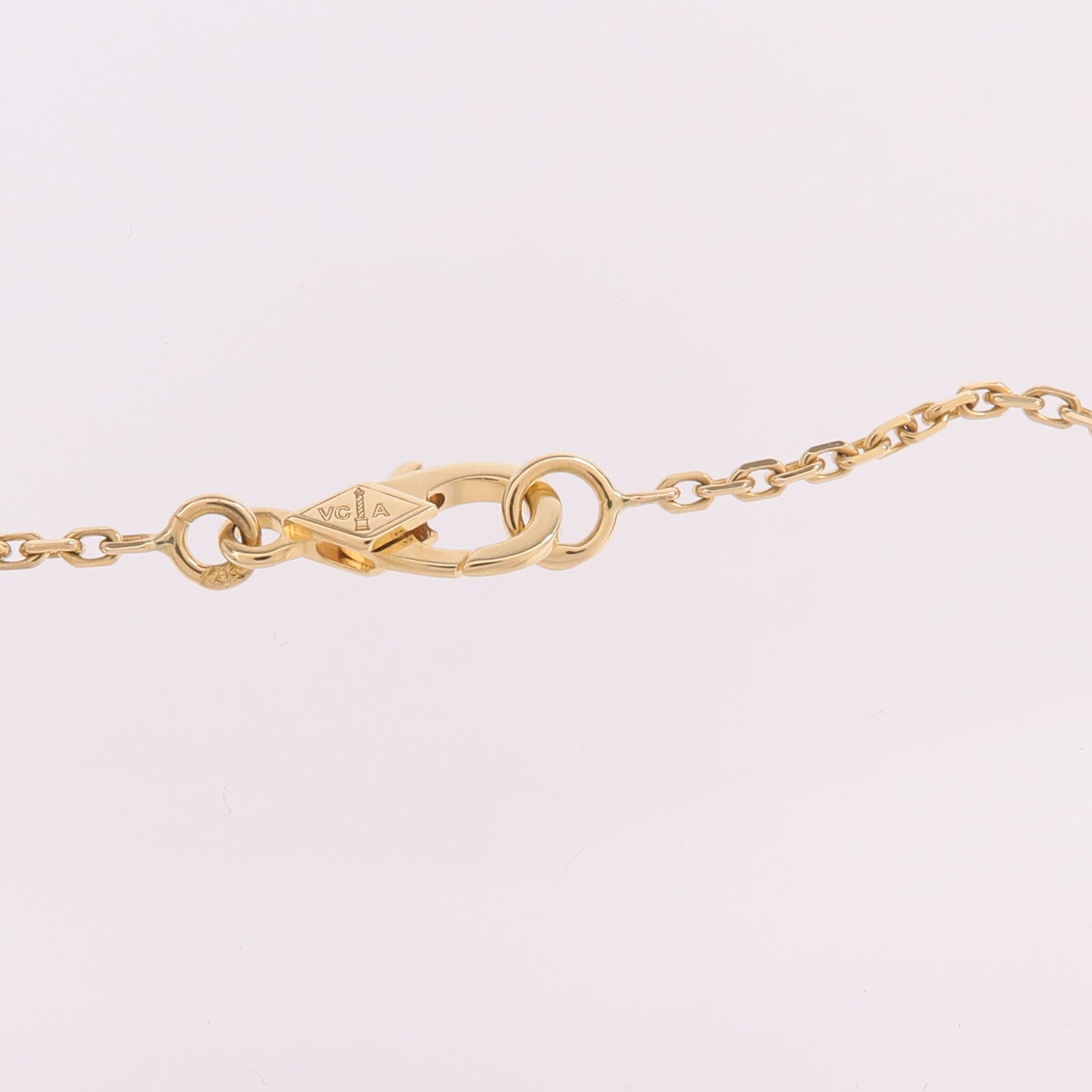 Van Cleef & Arpels 18K黃金Vintage Alhambra Pendant孔雀石項鍊