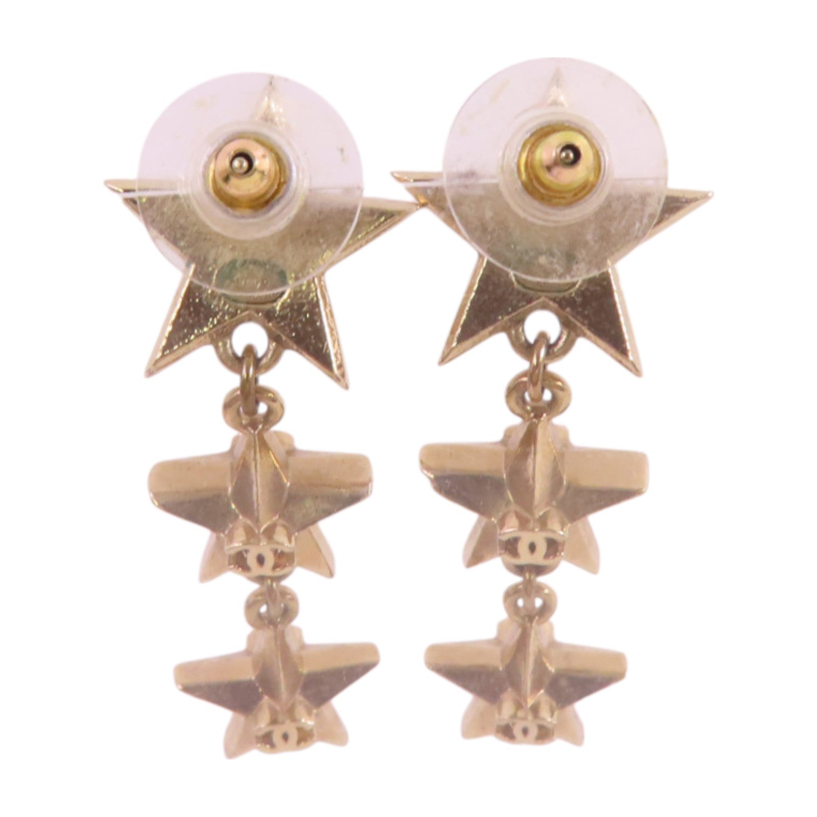 CHANEL 【激減優惠】金屬Star Earrings耳環