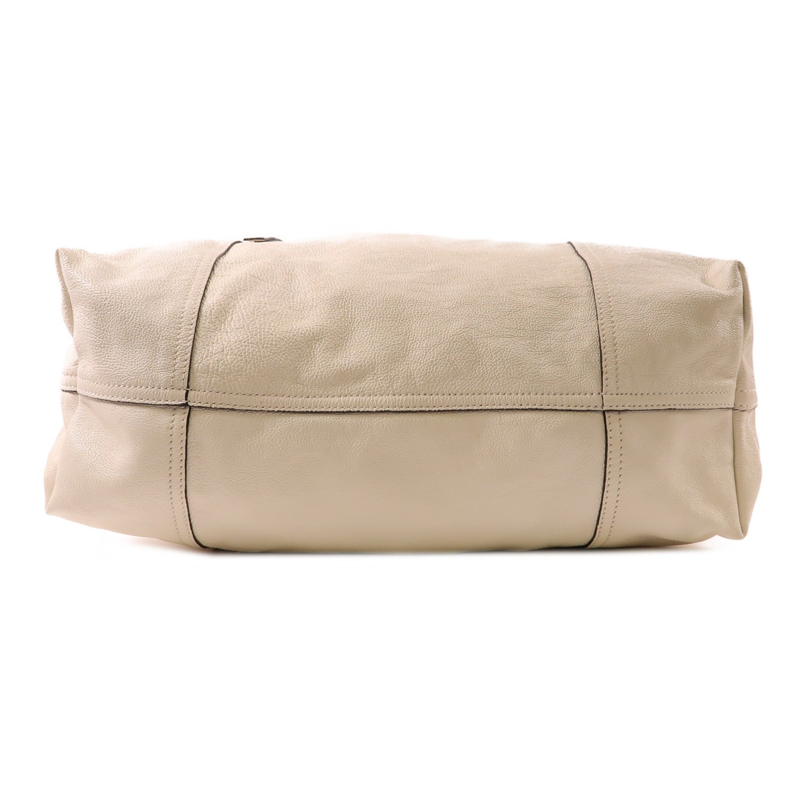 PRADA 牛皮皮革Glace Tote Bag銀扣手挽肩背兩用袋