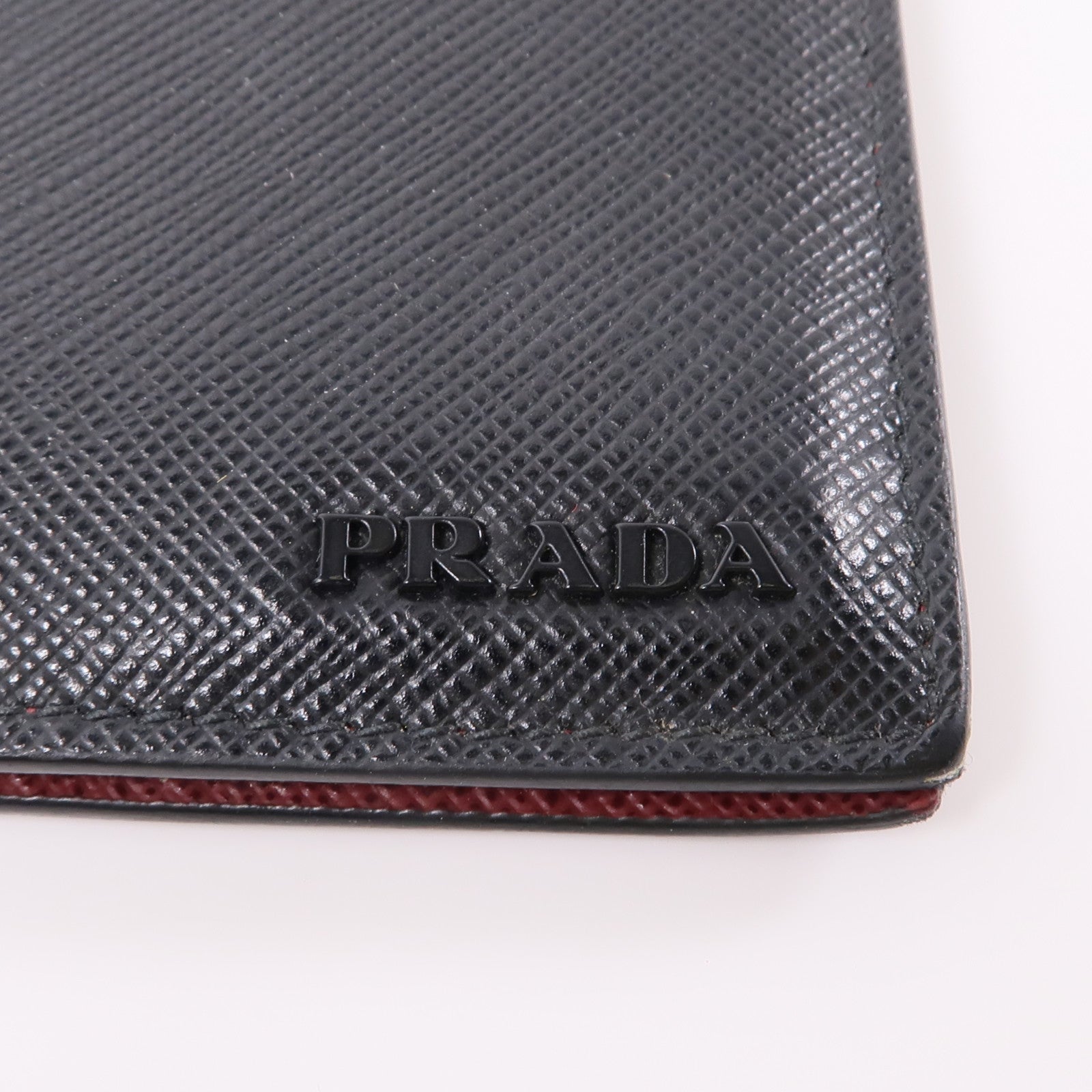 PRADA Saffiano皮革Card Case卡片套黑色