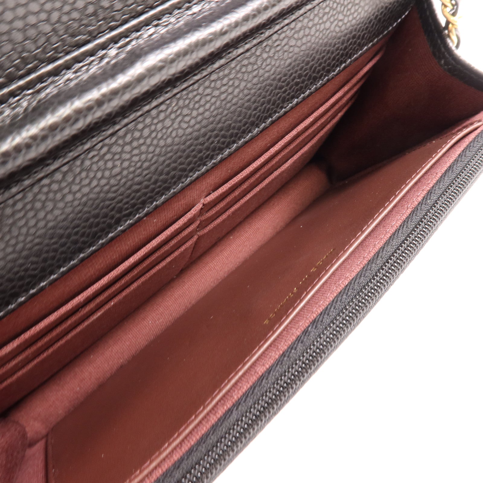 CHANEL 牛皮皮革WOC Wallet On Chain金扣鏈帶肩背袋