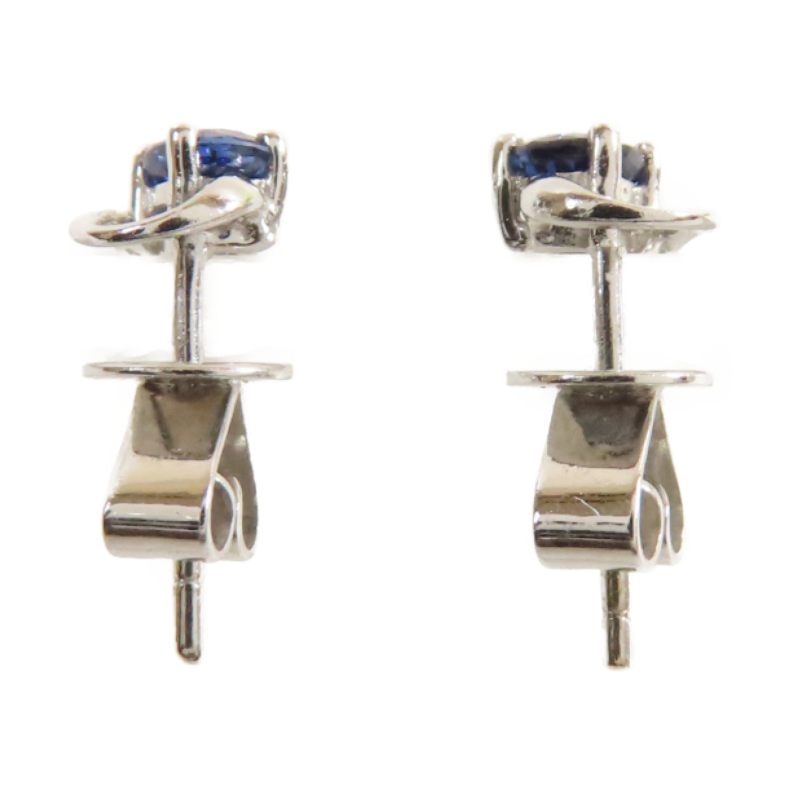 JEWELRY 【激減優惠】18K白金Sapphire 2.07g藍寶石耳環