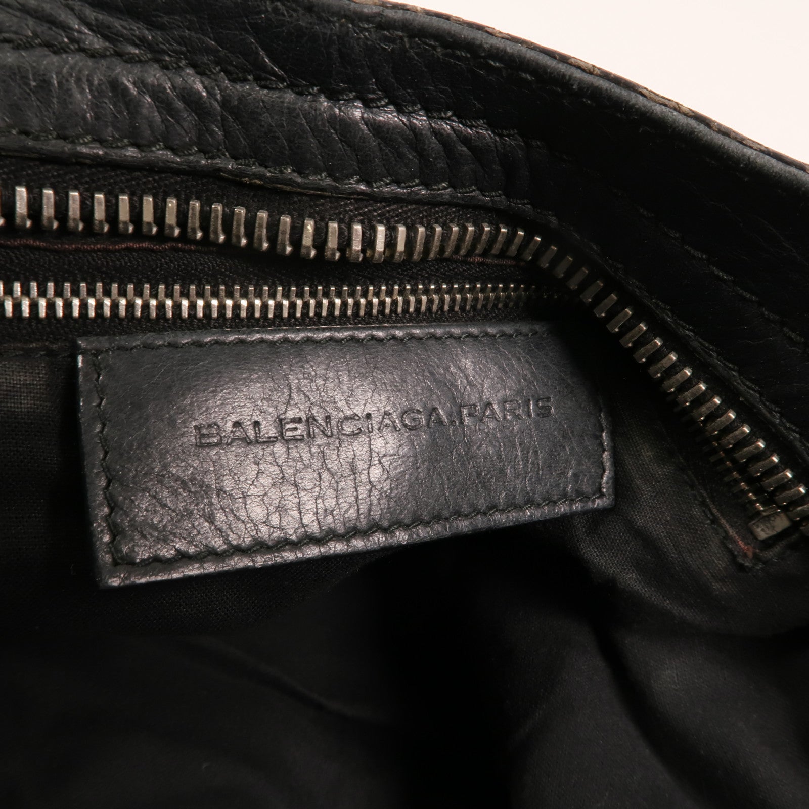 BALENCIAGA 牛皮皮革City Bag銀扣手挽肩背兩用袋