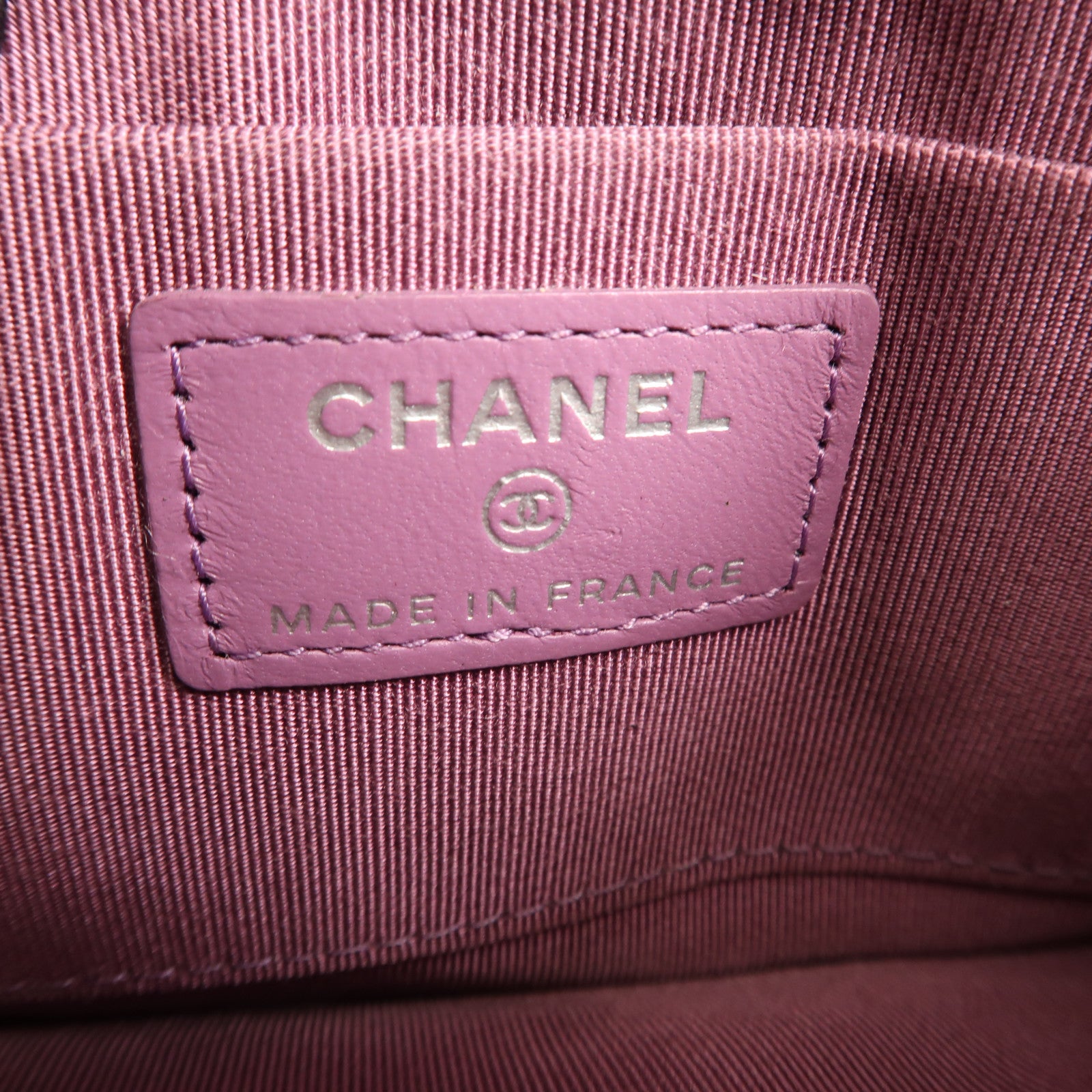 CHANEL 羊皮皮革Clutch Bag銀扣手拿包