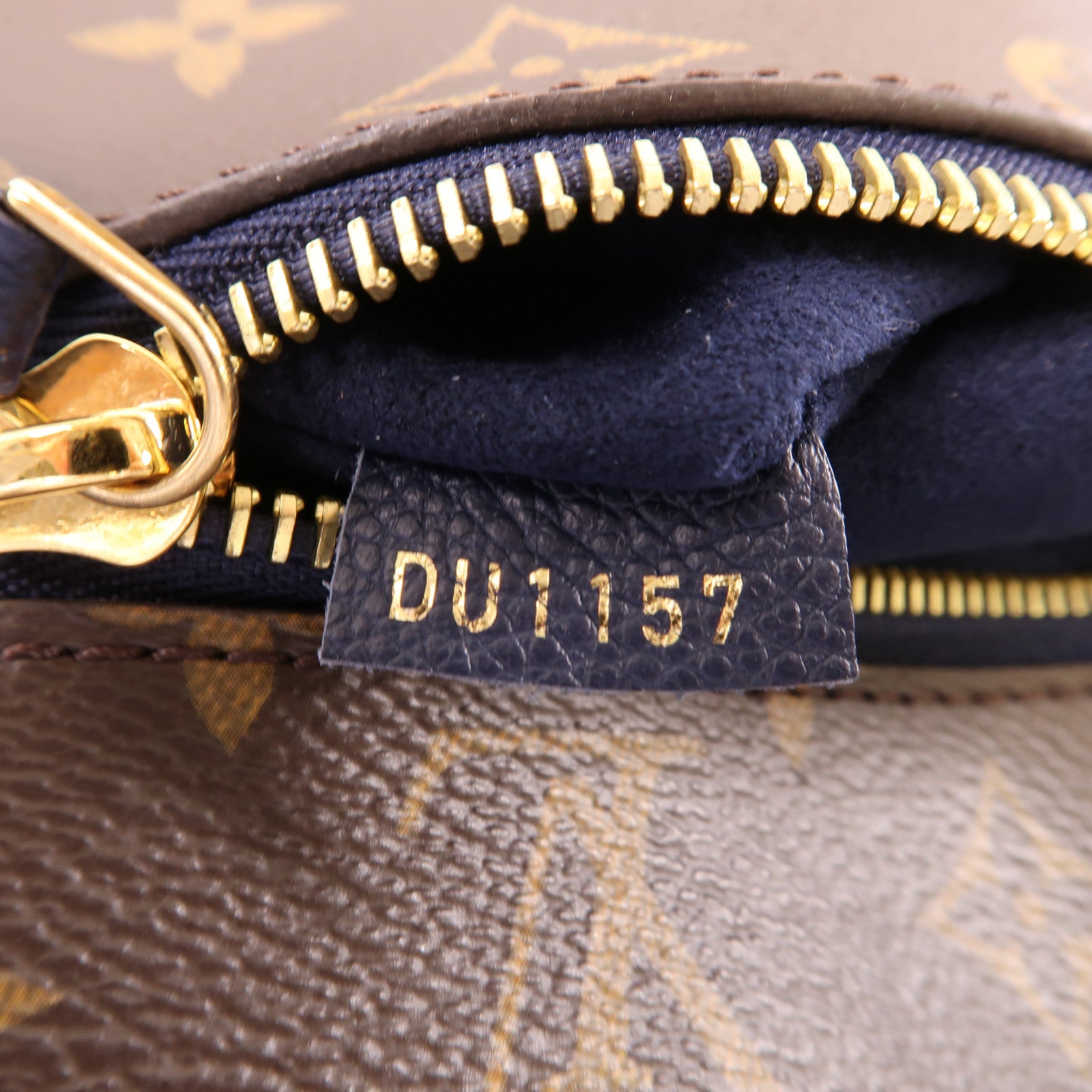 LOUIS VUITTON Monogram Popincourt PM金扣手挽肩背兩用袋啡色/深藍色
