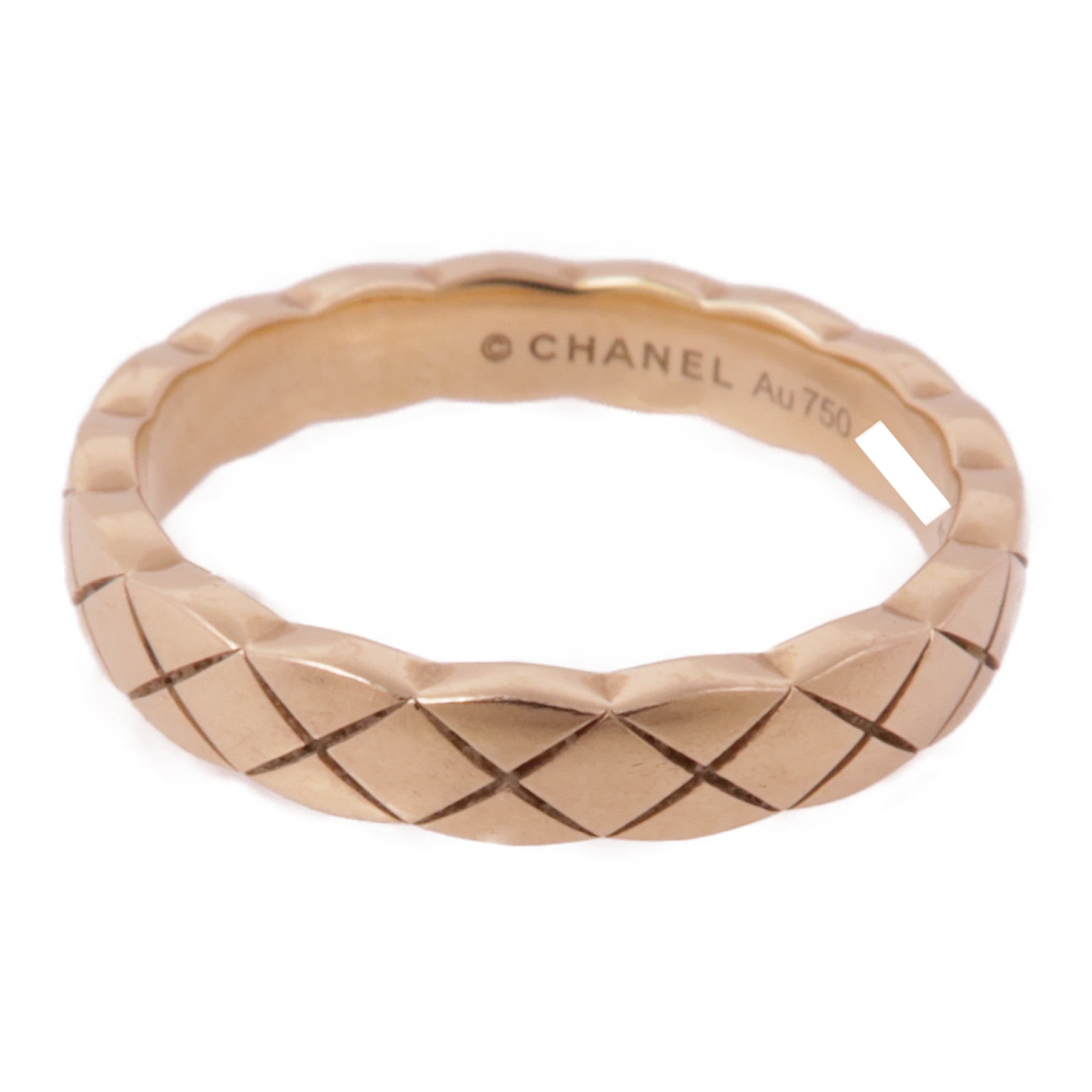 CHANEL 18K玫瑰金CoCo Crush Ring戒指Chanel#49/US#4.75
