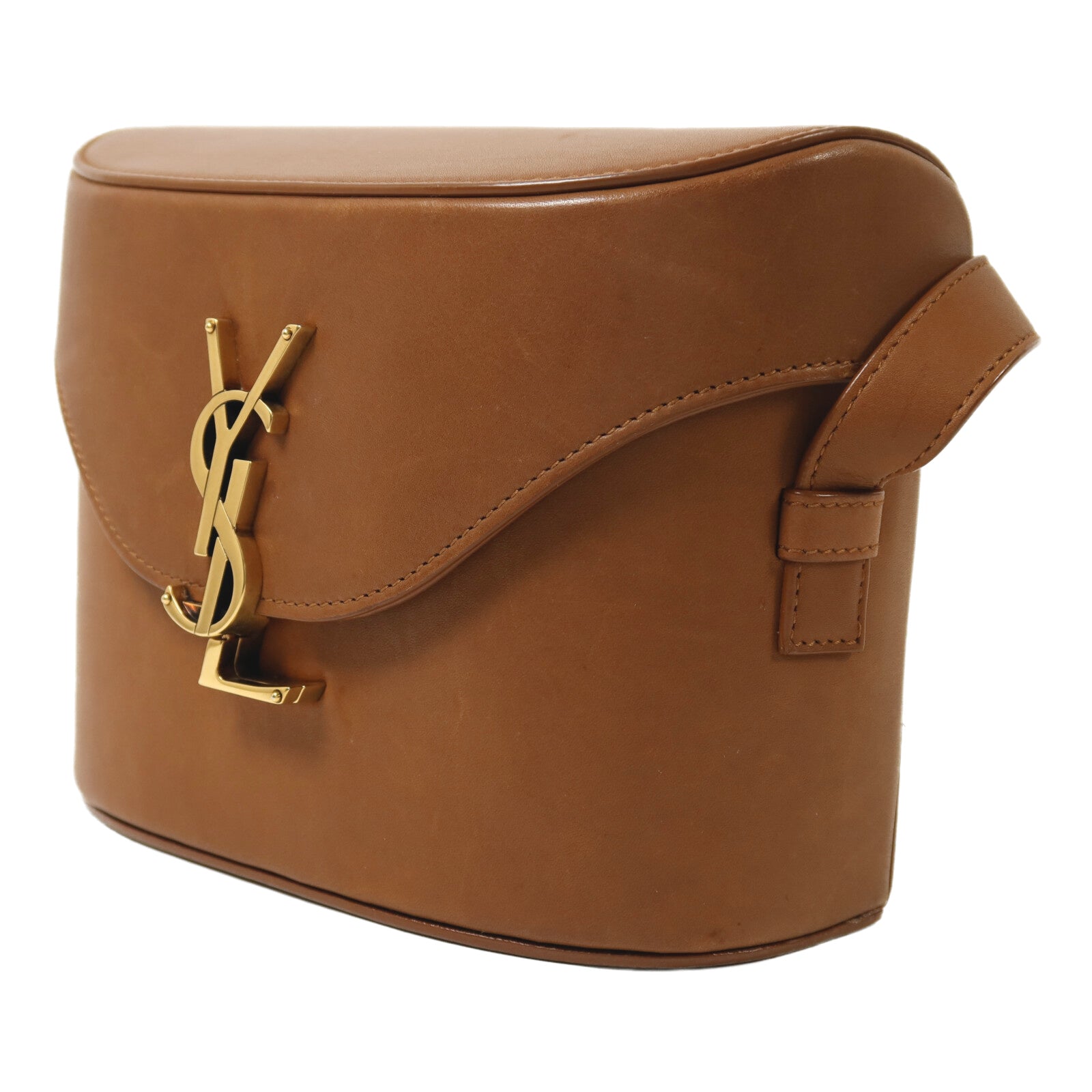 SAINT LAURENT 牛皮皮革June Box金扣肩背袋