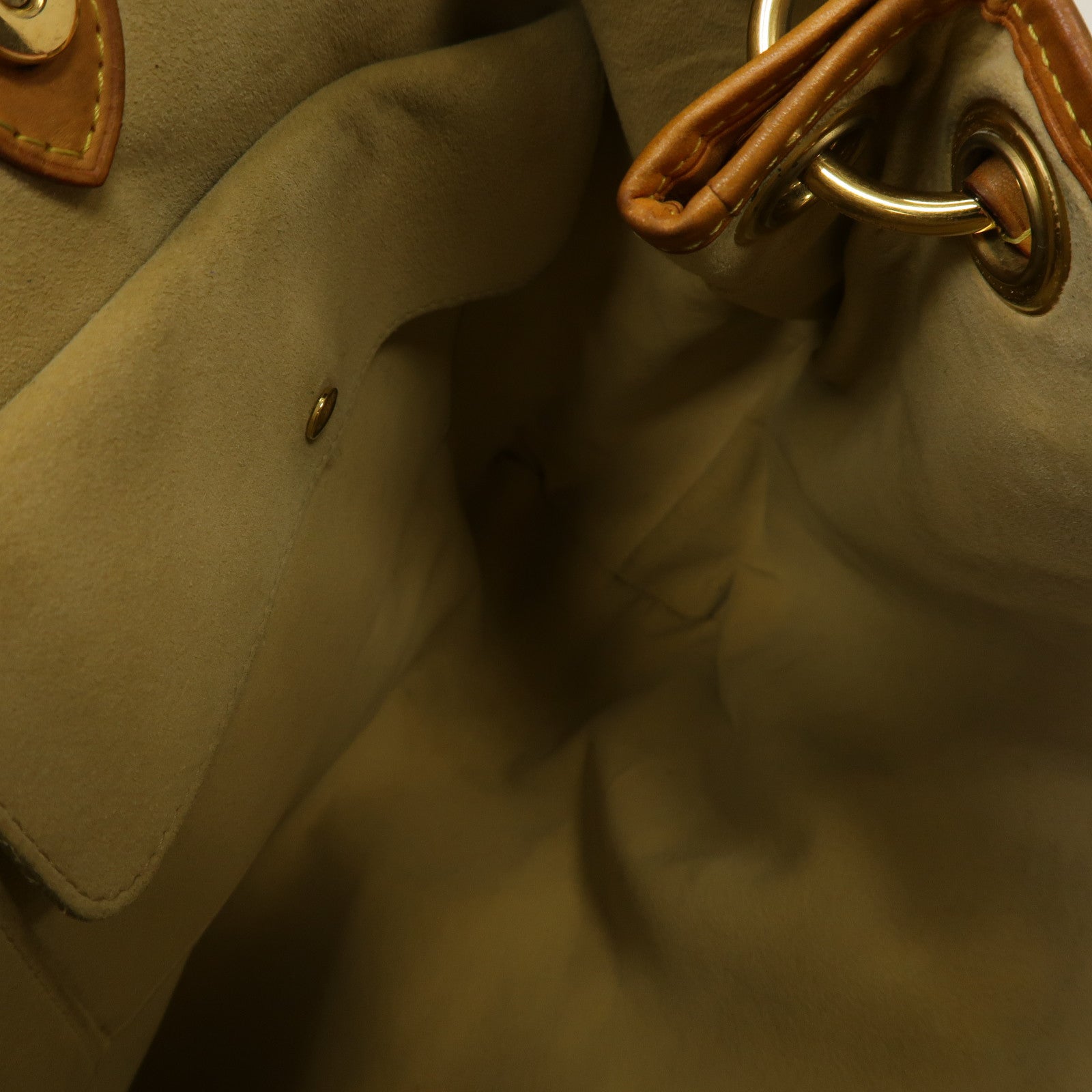 LOUIS VUITTON Monogram Galliera PM金扣肩背袋啡色