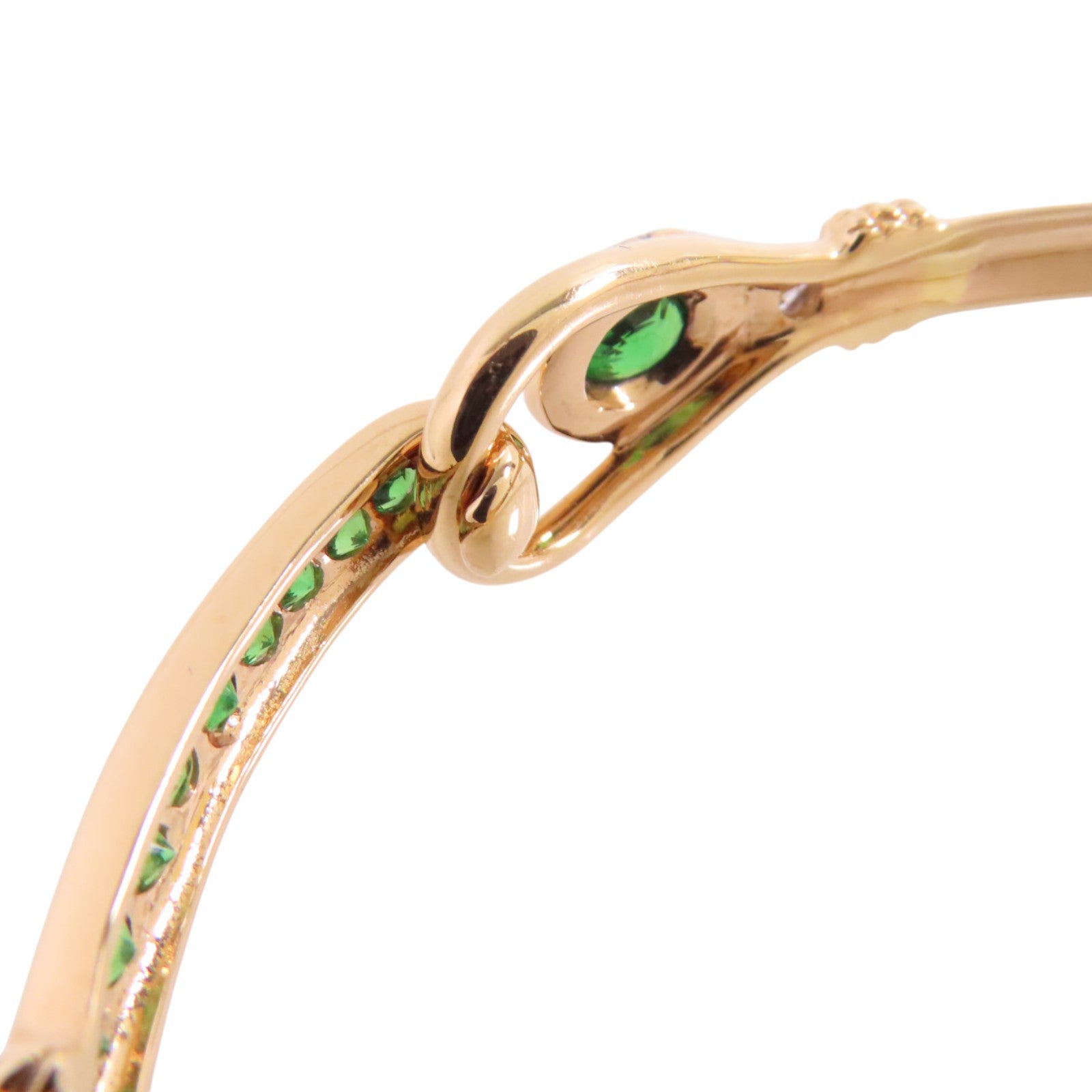 JEWELRY 18K黃金/鑽石/石榴石Diamond Garnet Bangle手鐲