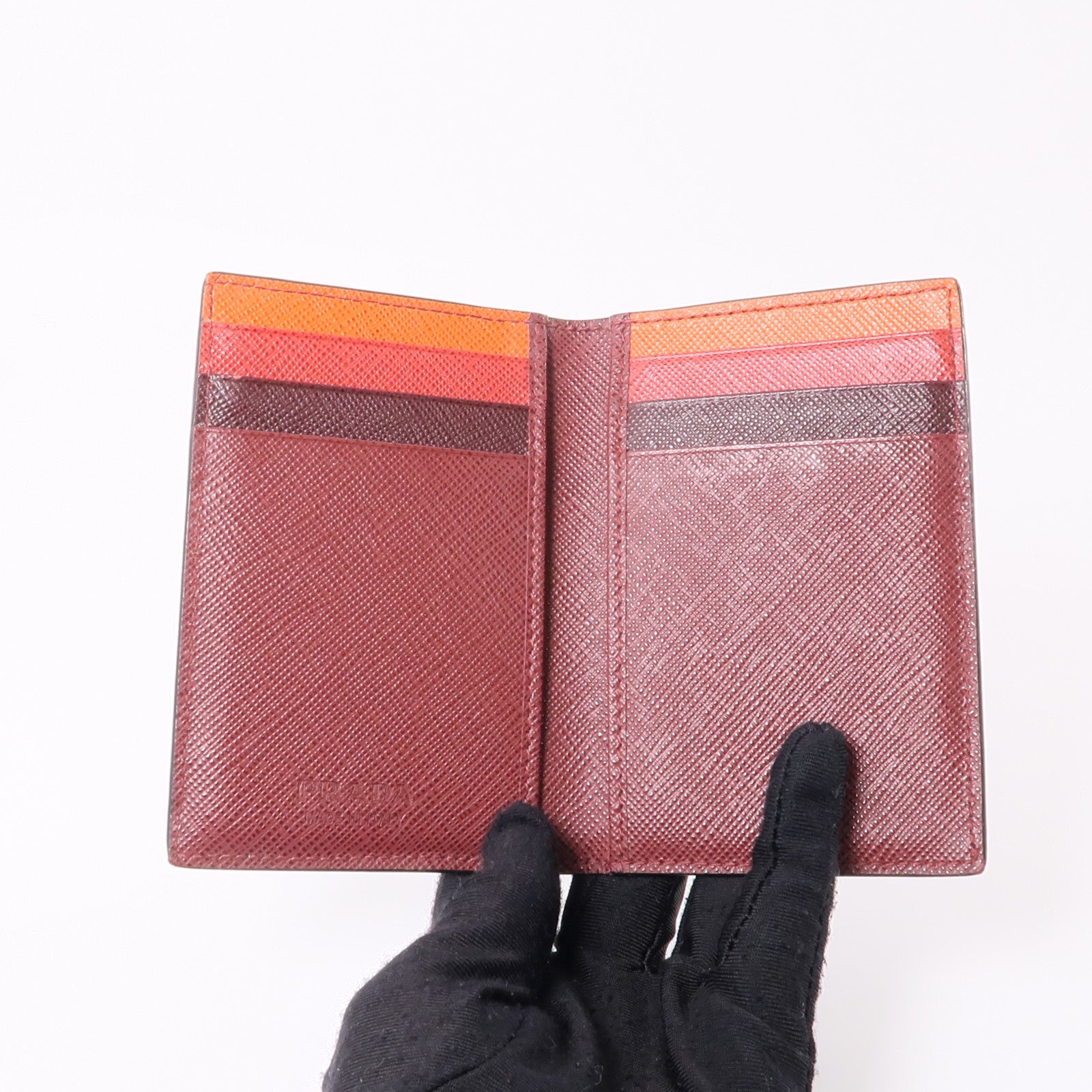 PRADA Saffiano皮革Card Case卡片套黑色