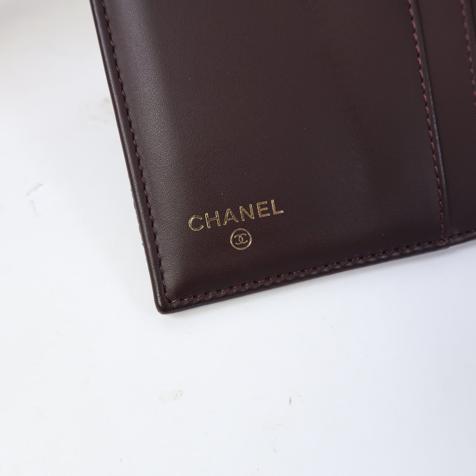 CHANEL 菱格Caviar皮革Long Wallet金扣長錢包黑色