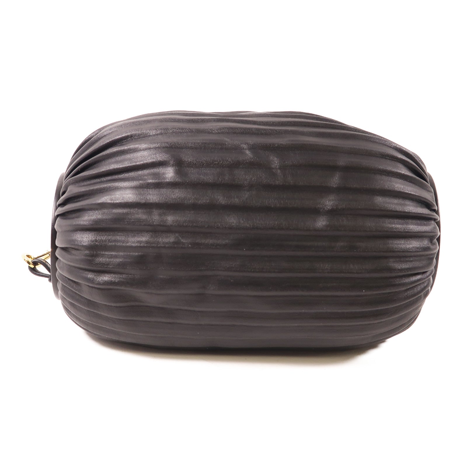LOEWE 牛皮皮革Shoulder Bag金扣肩背袋黑色