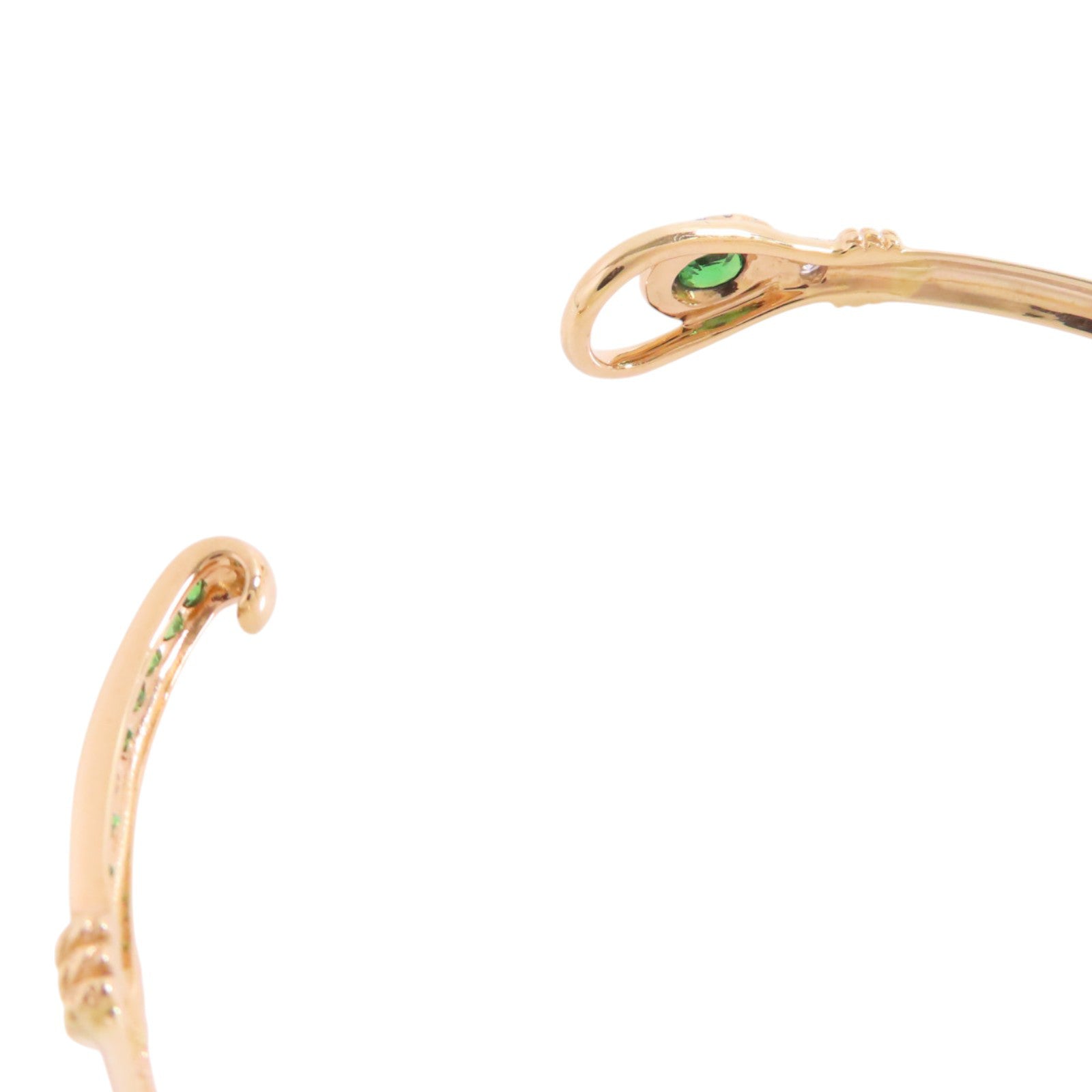 JEWELRY 18K黃金/鑽石/石榴石Diamond Garnet Bangle手鐲