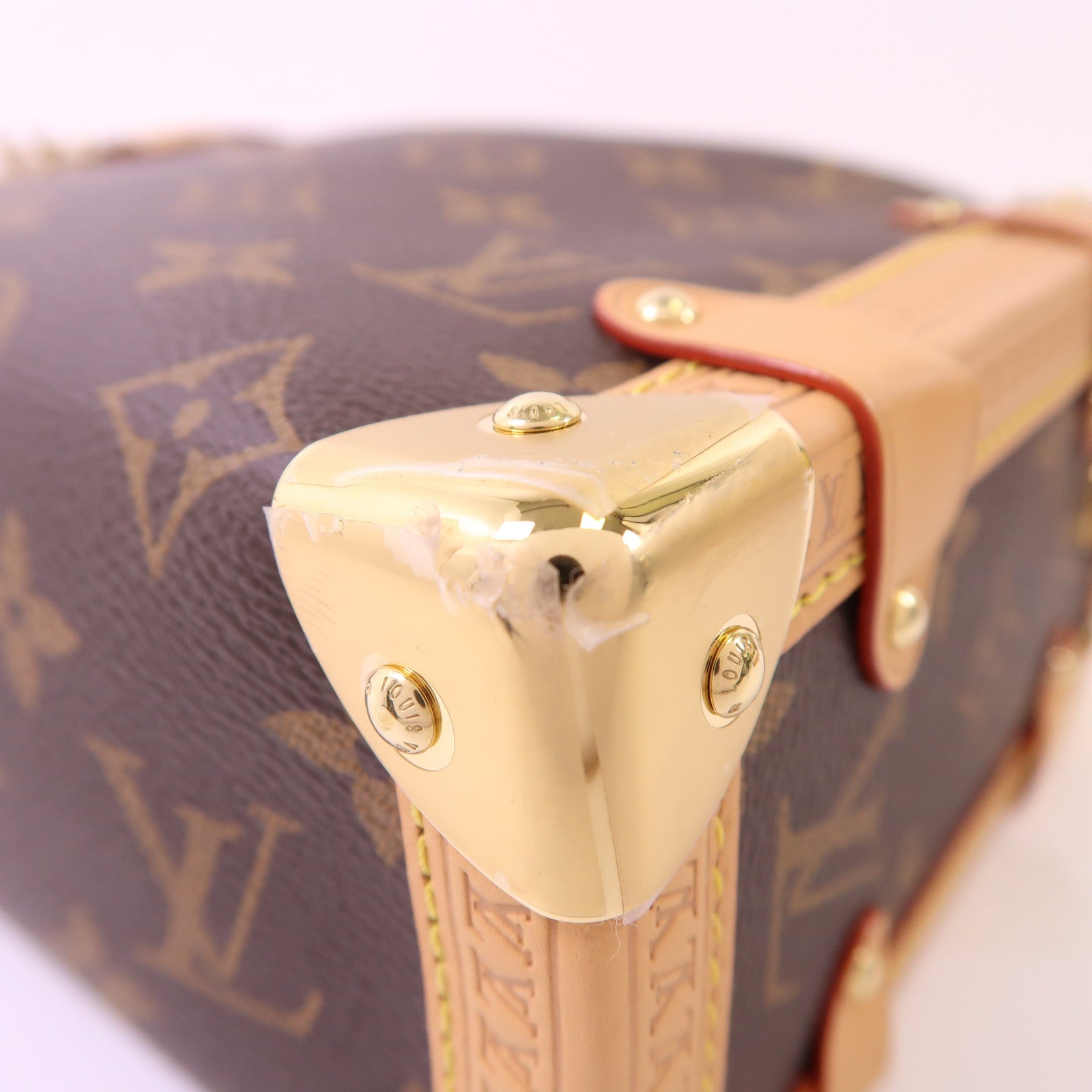 LOUIS VUITTON 【激減優惠】Monogram Side Trunk MM金扣手挽肩背兩用袋
