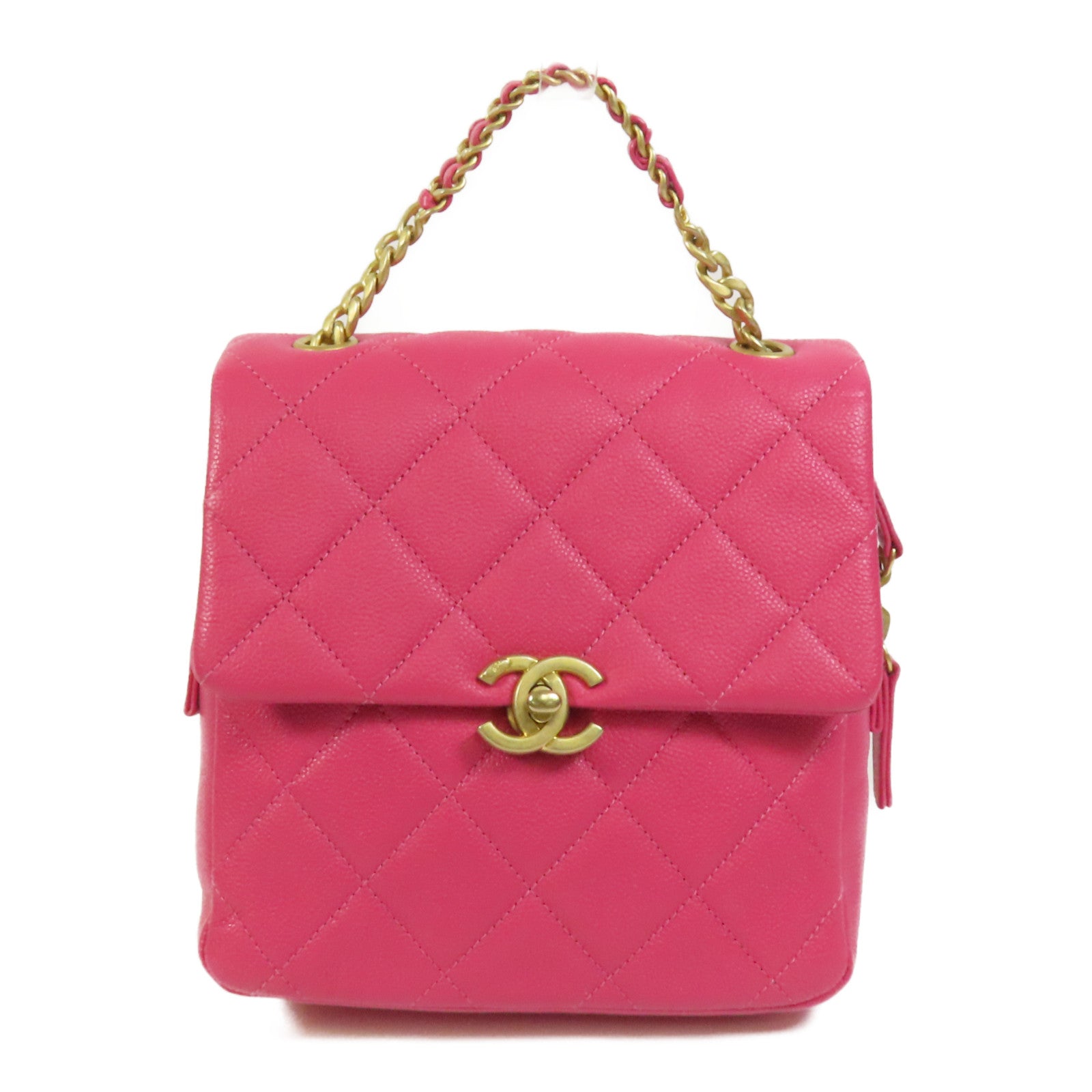 CHANEL 【激減優惠】牛皮皮革Melody Backpack金扣背包