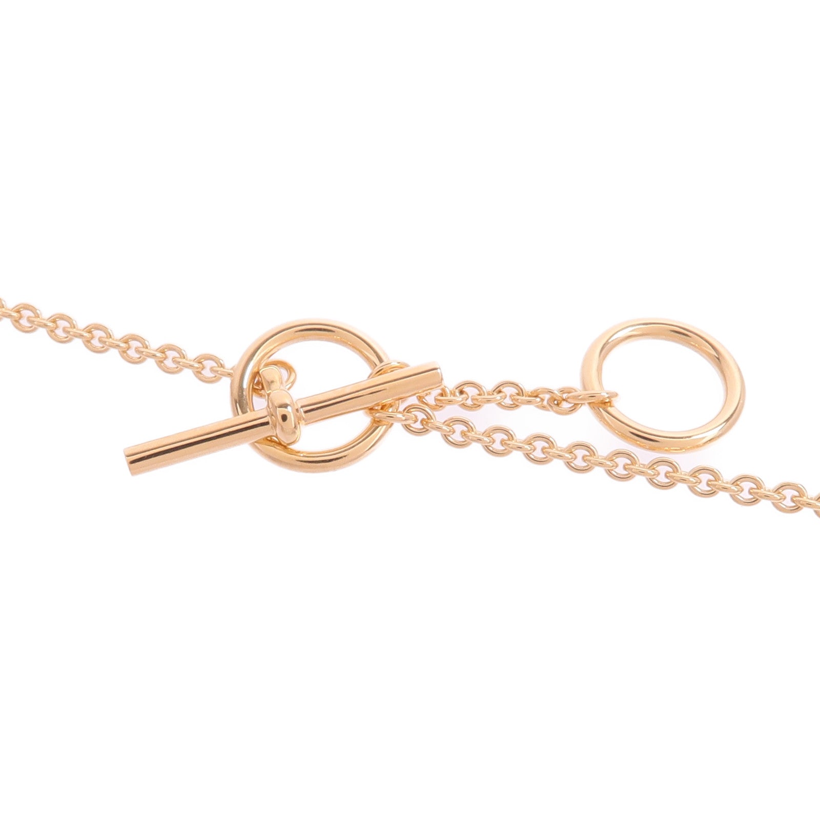 HERMES 18K玫瑰金Vertige Coeur Necklace項鍊