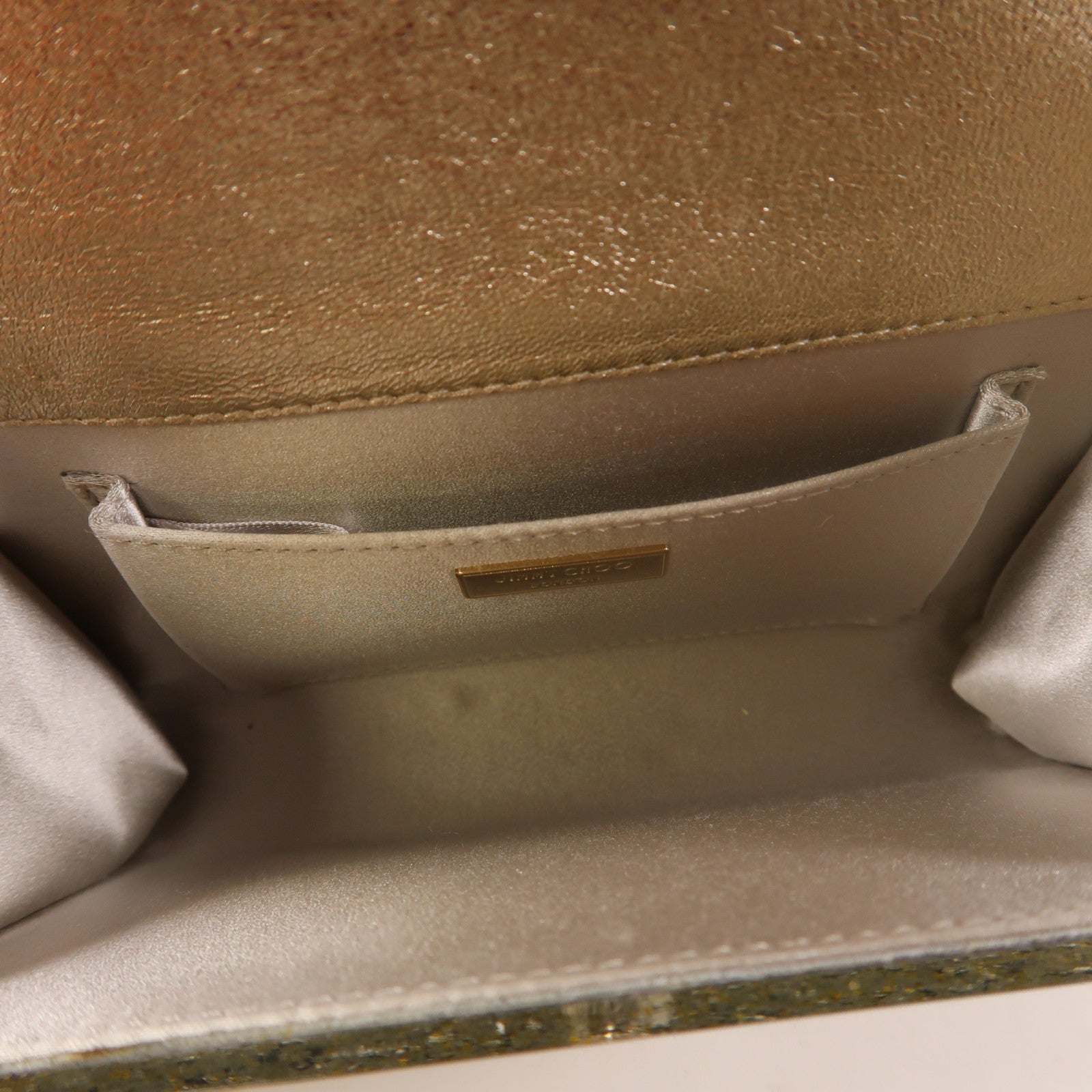 JIMMY CHOO PVC Chain Shoulder金扣鏈帶肩背袋