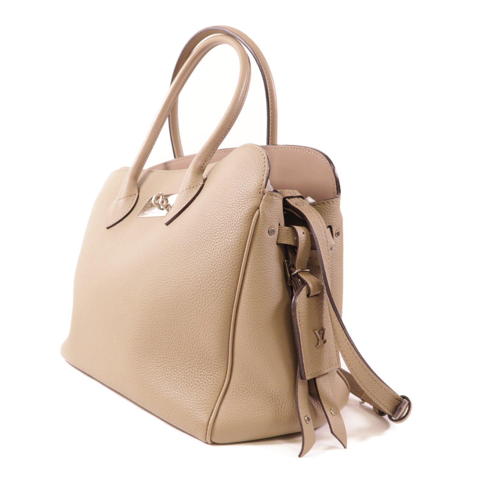 LOUIS VUITTON Taurillon Mira MM銀扣手挽肩背兩用袋