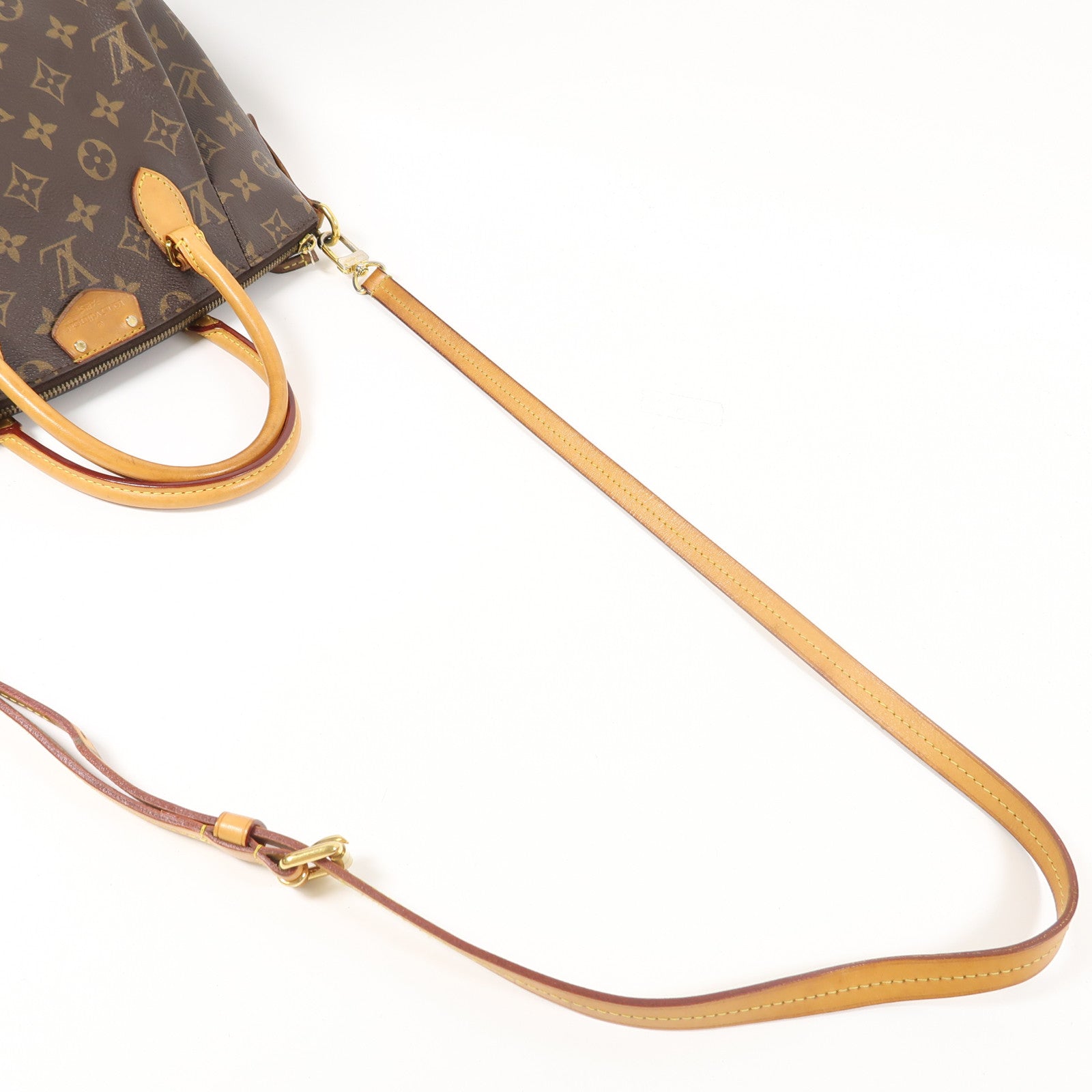 LOUIS VUITTON Monogram Turenne金扣手挽肩背兩用袋啡色