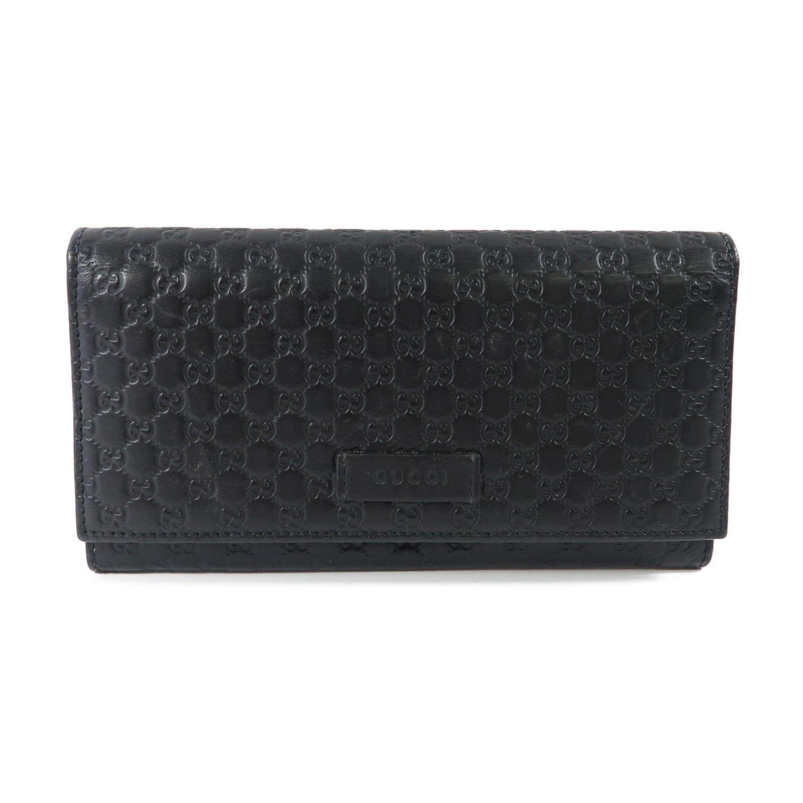 GUCCI 牛皮皮革Long Wallet長錢包黑色