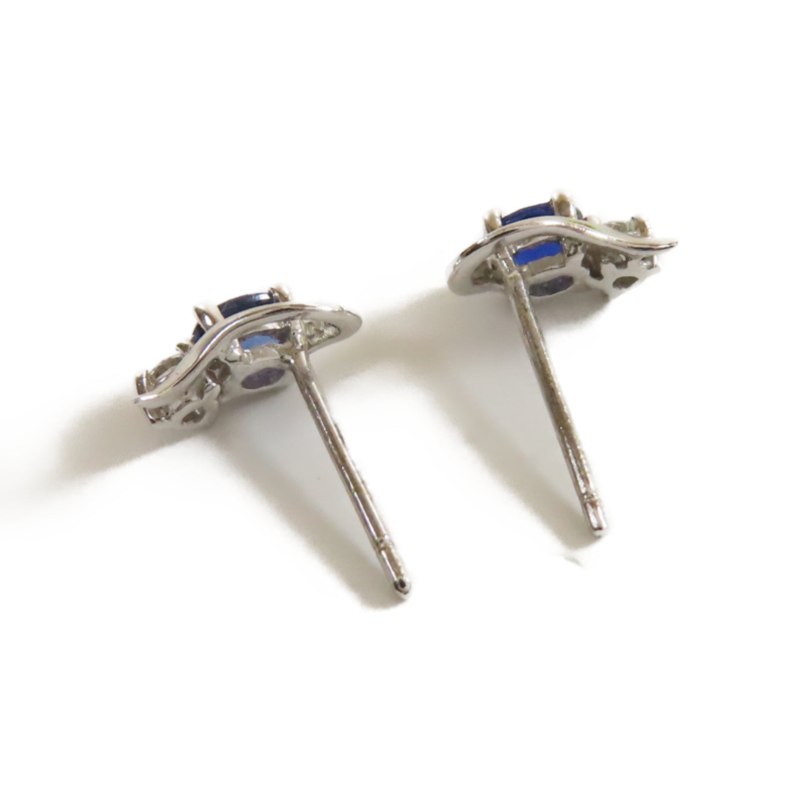 JEWELRY 【激減優惠】18K白金Sapphire 2.07g藍寶石耳環