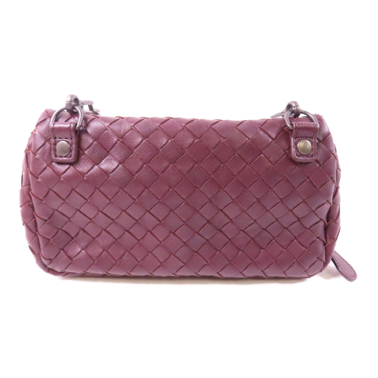 BOTTEGA VENETA 牛皮皮革Shoulder Bag鏈帶肩背袋紫色