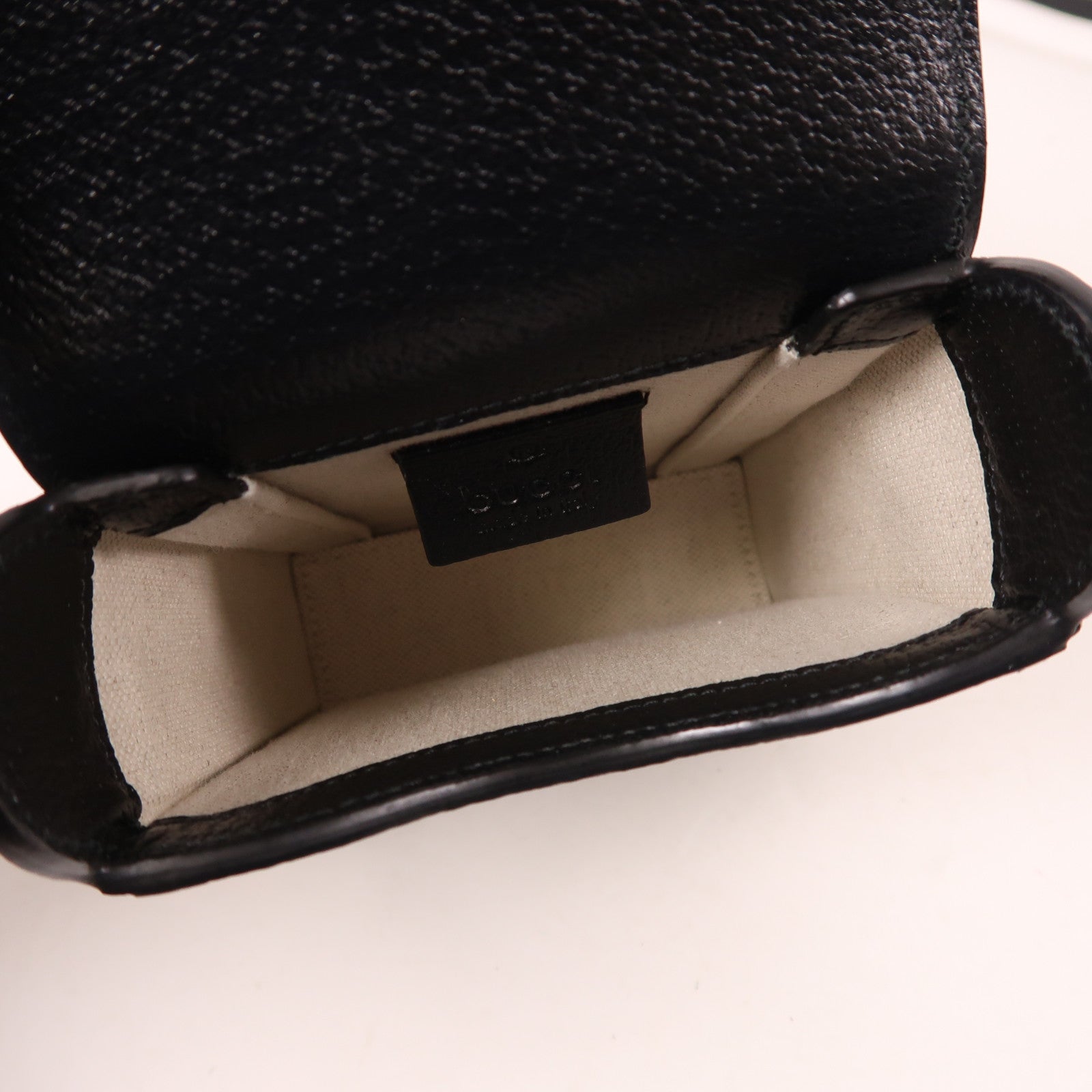 GUCCI 帆布Horsebit 1955 Mini金扣肩背袋