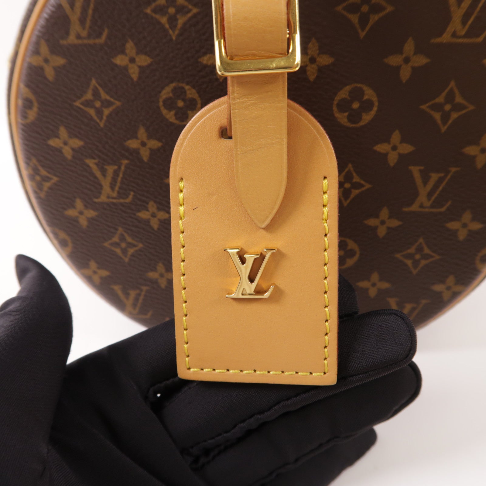 LOUIS VUITTON LV GHW Petite Boite Chapeau 2 Way Shoulder Bag Monogram M43514