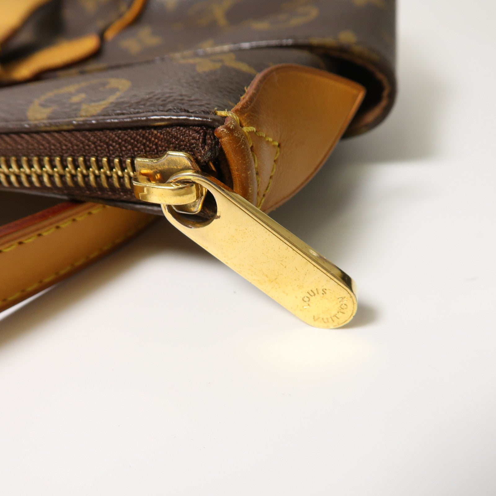 LOUIS VUITTON Monogram Totally MM金扣肩背袋啡色