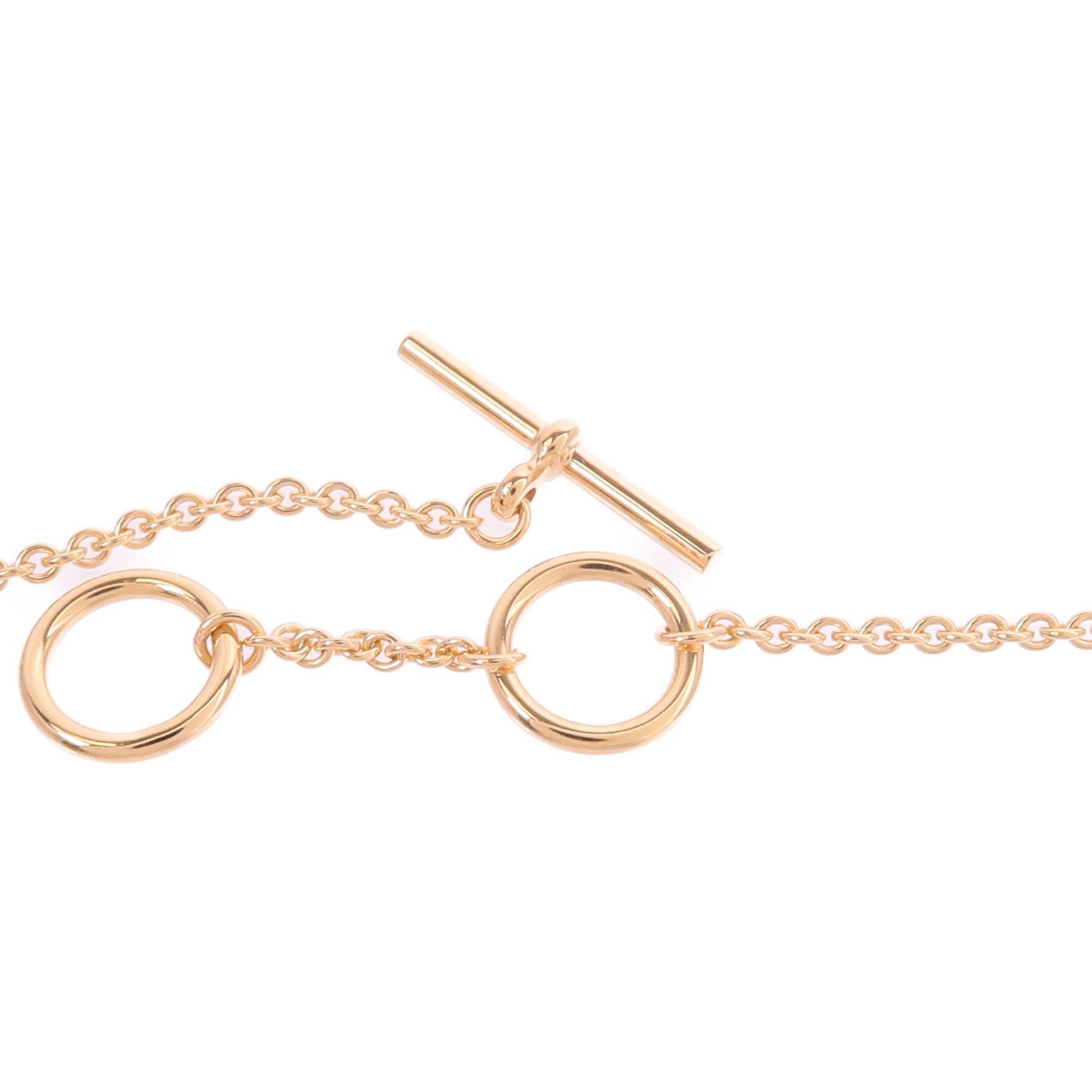 HERMES 18K玫瑰金Vertige Coeur Necklace項鍊
